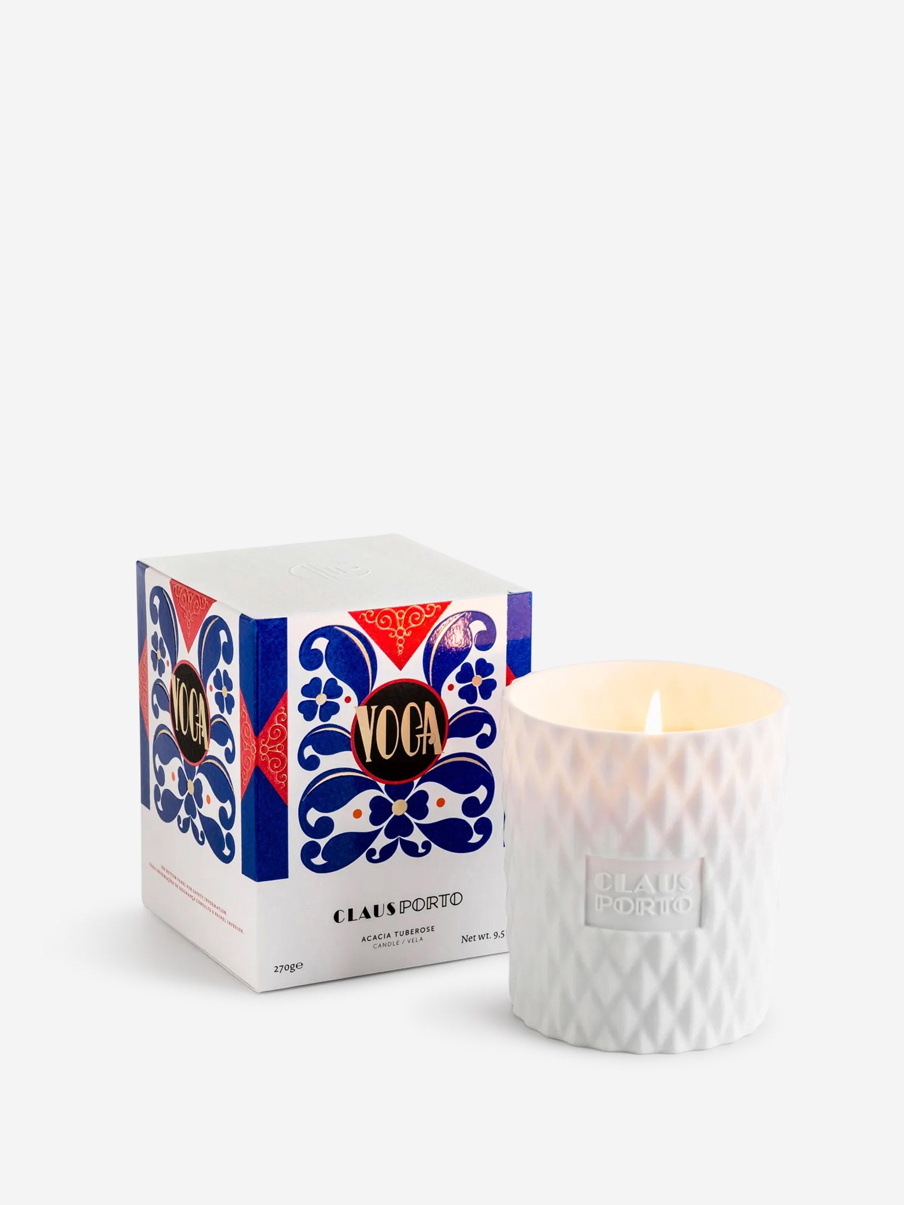 Claus Porto Mujer Barcelona Vela de Acacia Tuberosa Voga color Azul sku 895-000142 03 - Foto 1