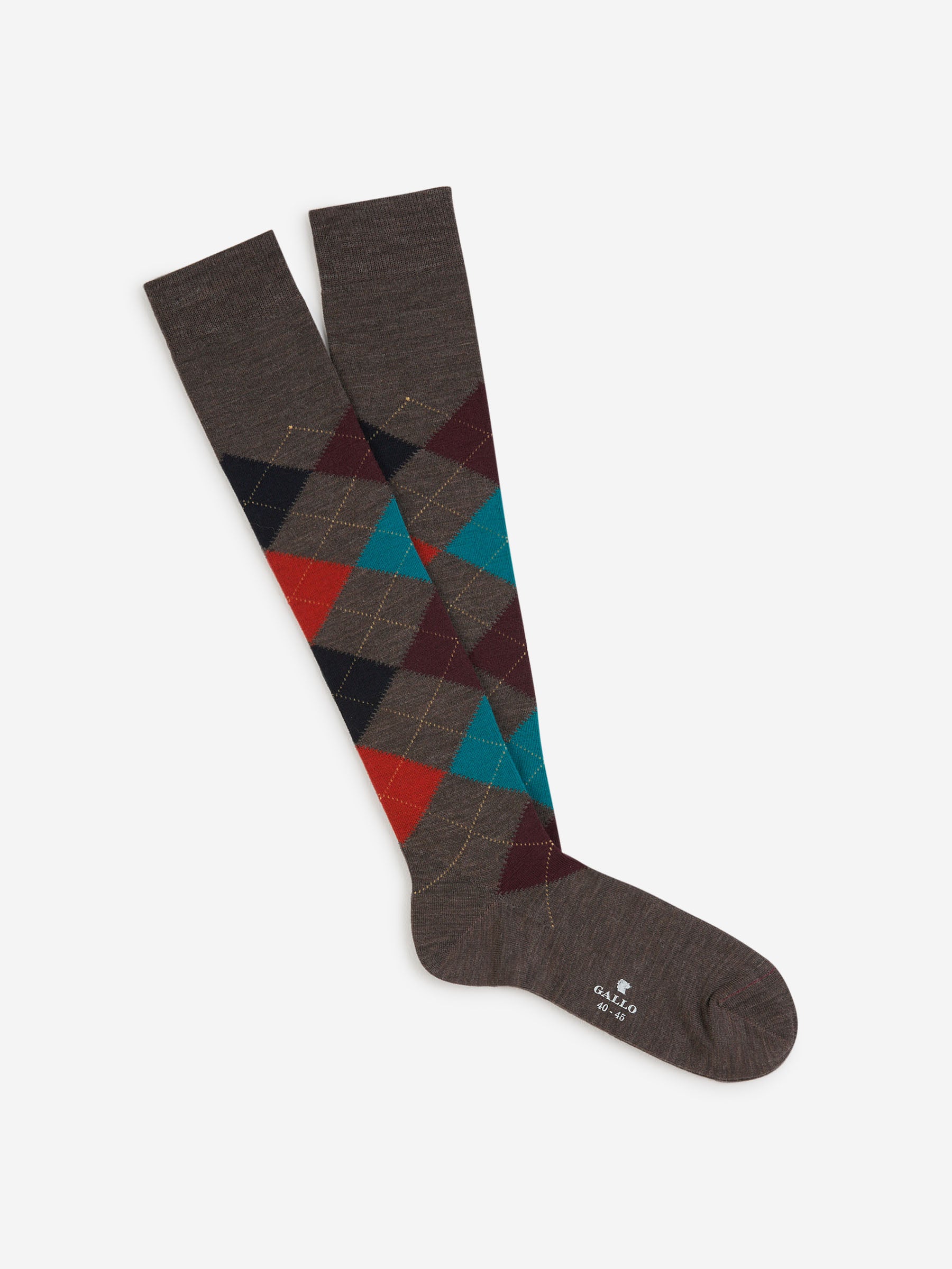 Gallo Hombre Barcelona Calcetines Largos Incrustaciones color Gris Antracita sku 641-000203 01 - Foto 1