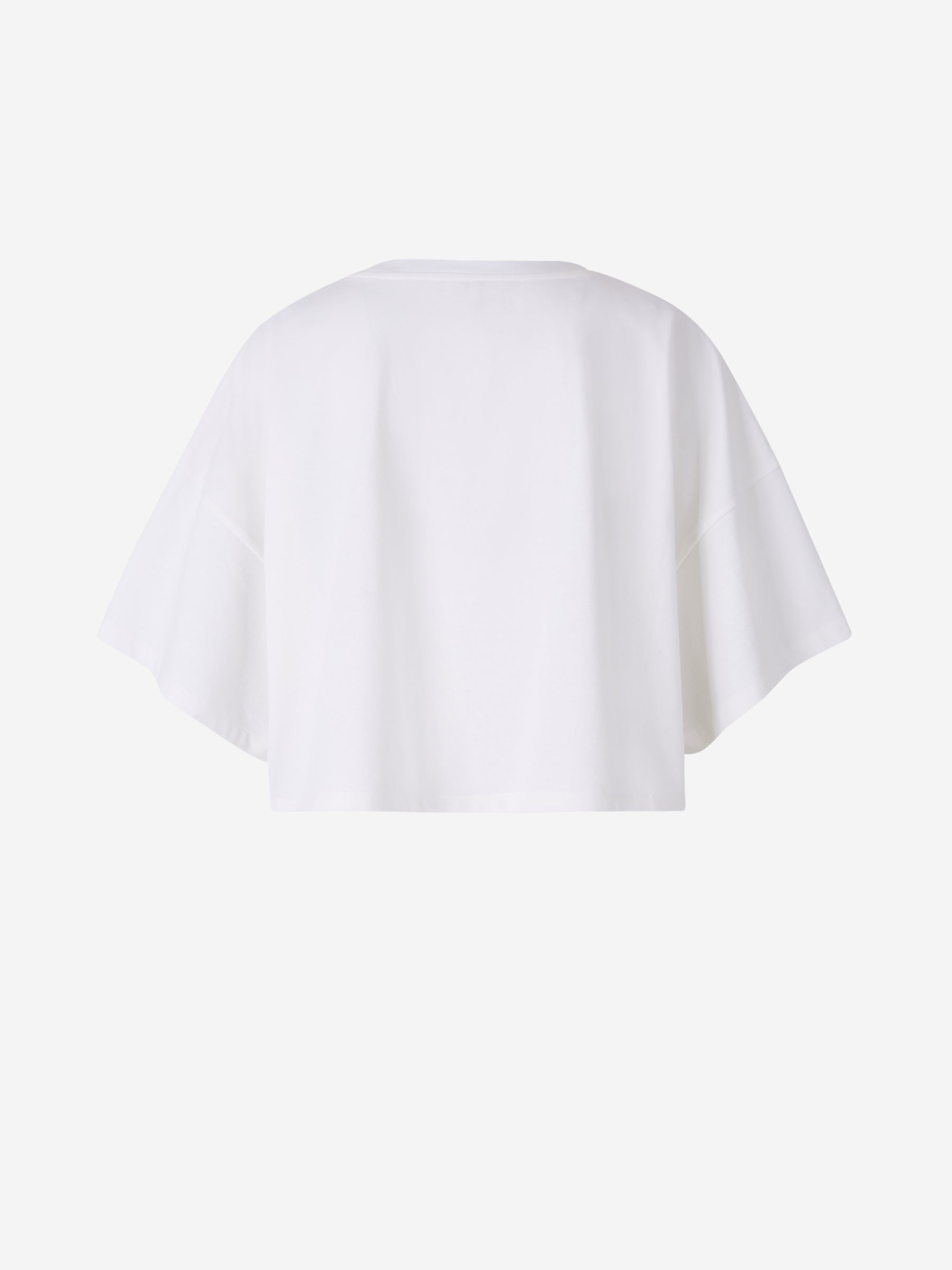 Chloé Mujer Barcelona Camiseta Cropped Algodón color Blanco y Negro sku 782-001583 01 - Foto 3