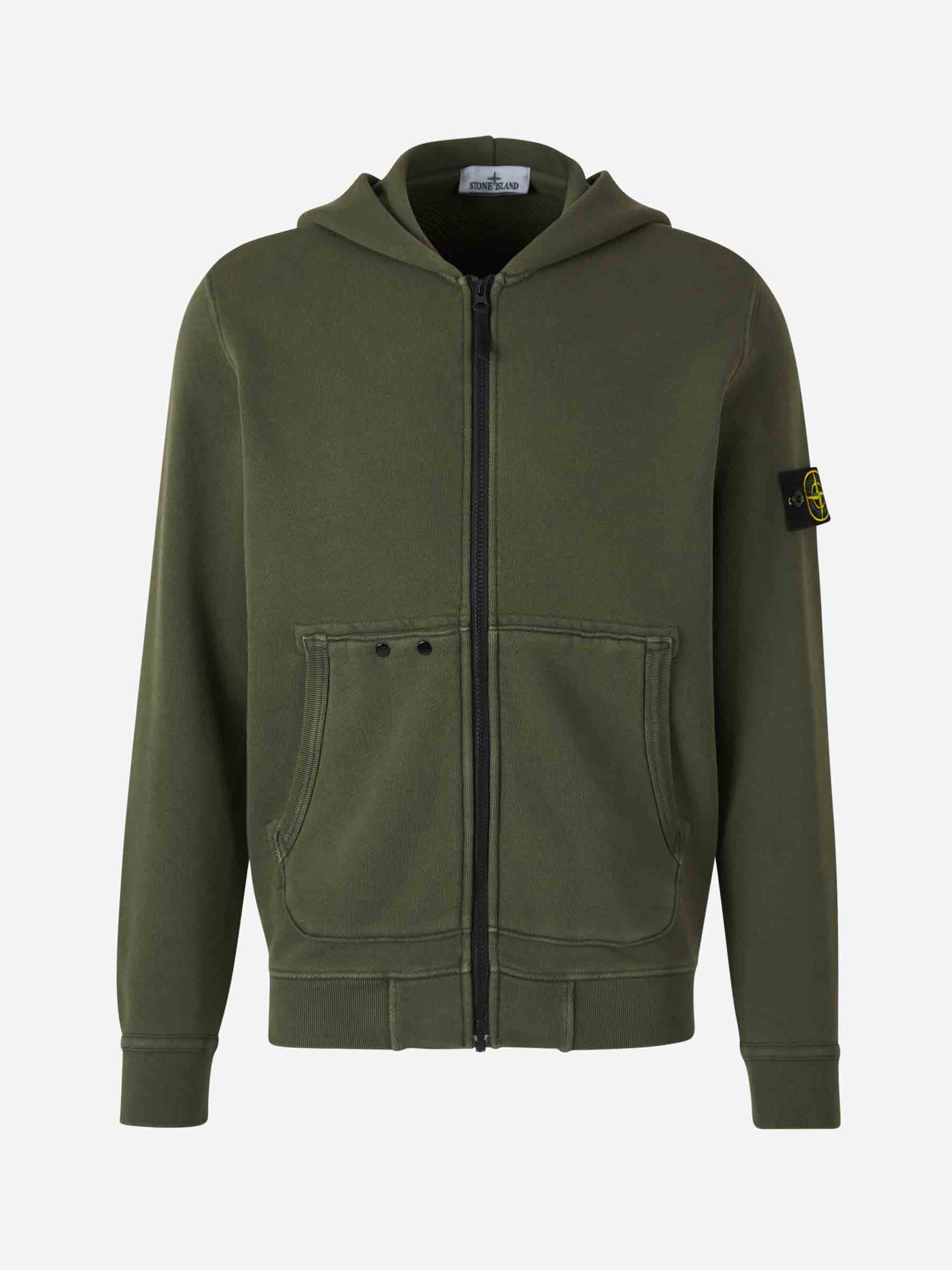 Stone Island Cotton Hooded Sweatshirt Hombre 545 001661 01