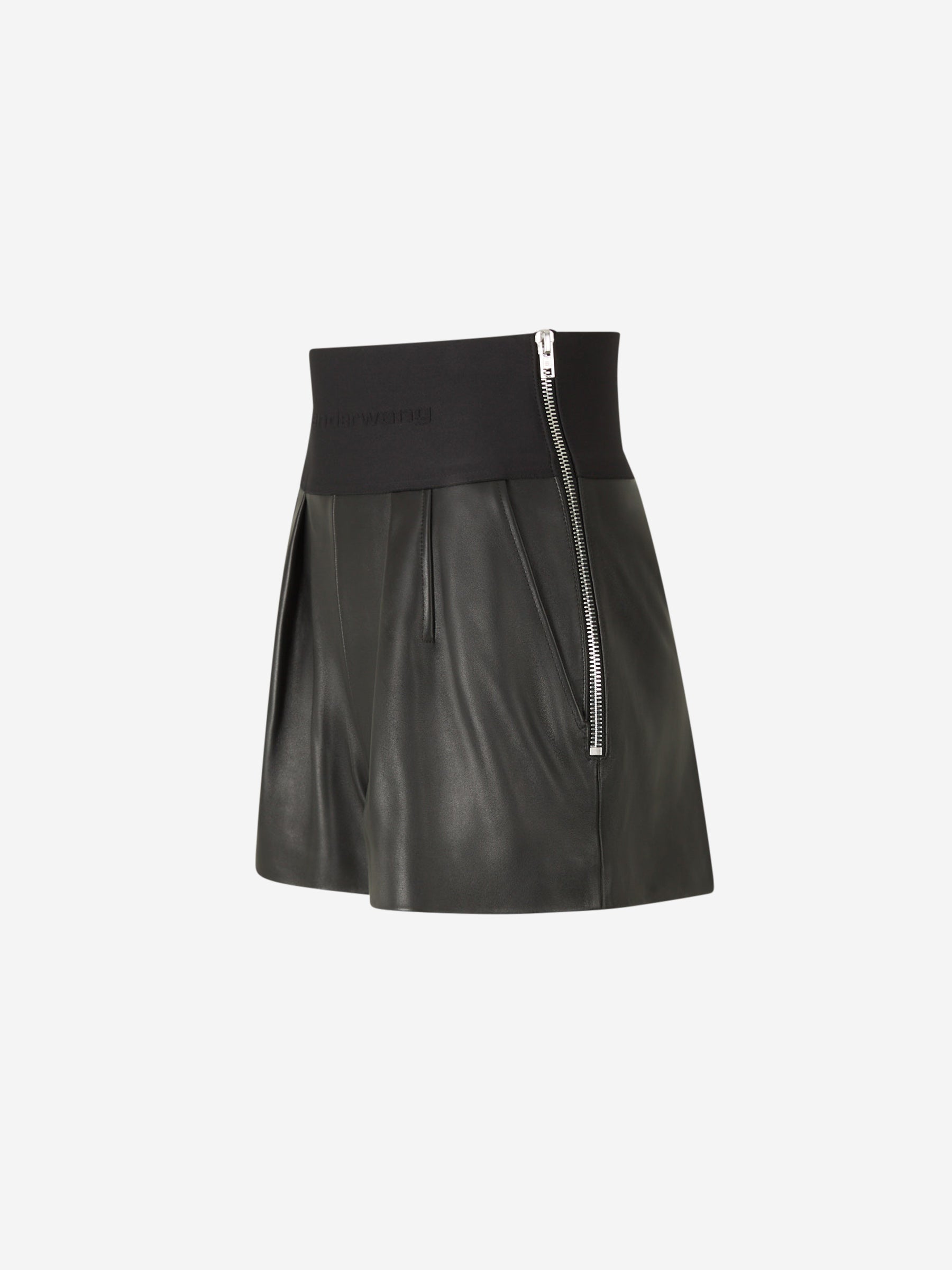 Alexander Wang Mujer Barcelona Shorts Piel Safari color Negro sku 762-000483 01 - Foto 2