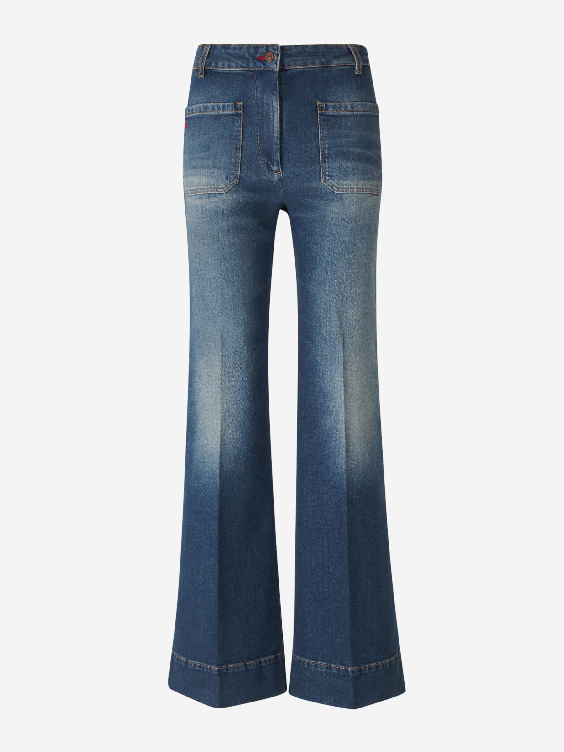 Victoria Beckham Mujer Barcelona Jeans Flare Fit  Alina color Azul Denim Oscuro sku 763-001581 01 - Foto 1