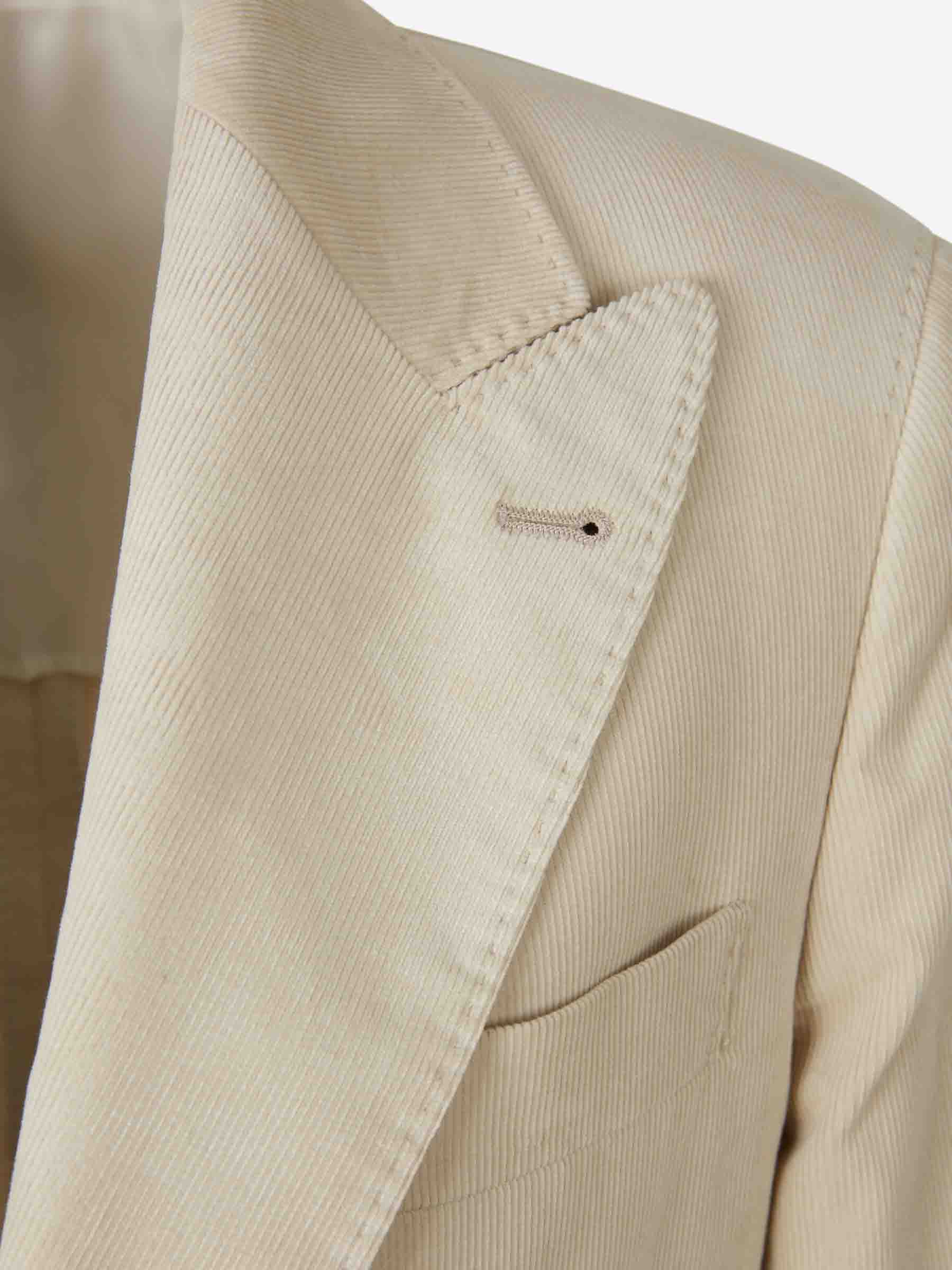 Brunello Cucinelli Hombre Barcelona Americana Recta Pana color Beige sku 302-003618 01 - Foto 3