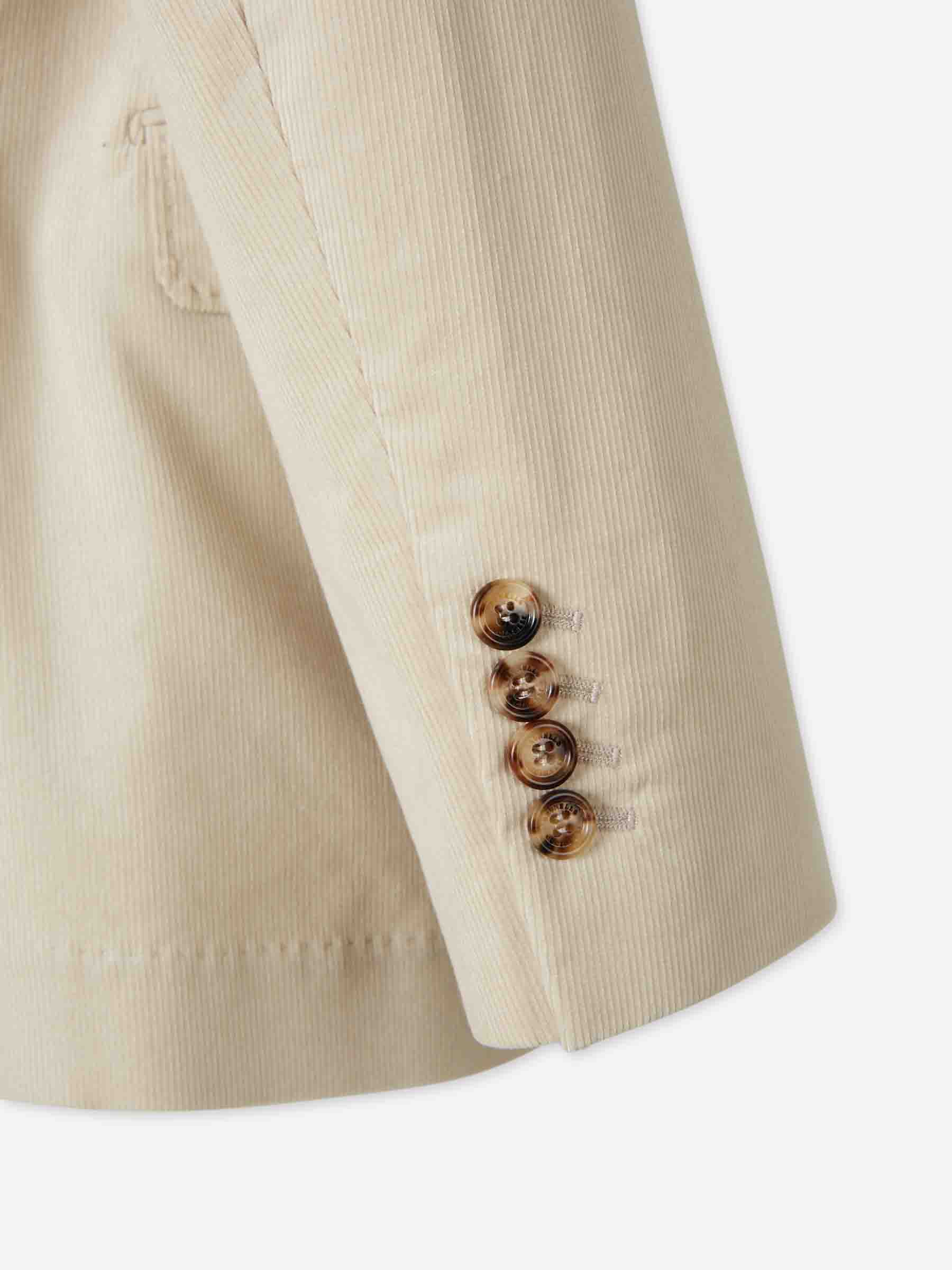 Brunello Cucinelli Hombre Barcelona Americana Recta Pana color Beige sku 302-003618 01 - Foto 5