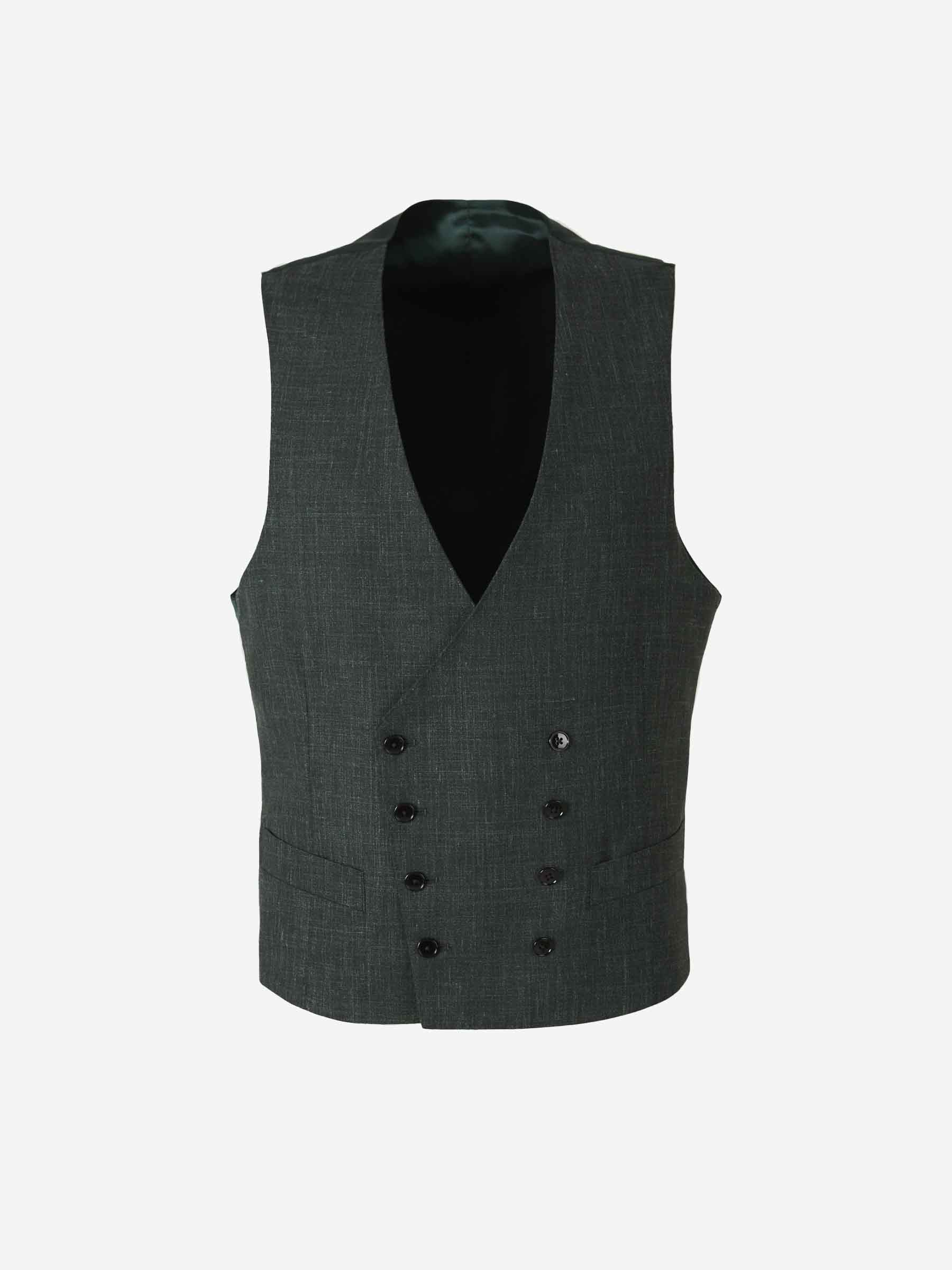Atelier Munro Hombre Barcelona Traje Jaspeado Lana color Verde Oscuro sku 312-002838 01 - Foto 6