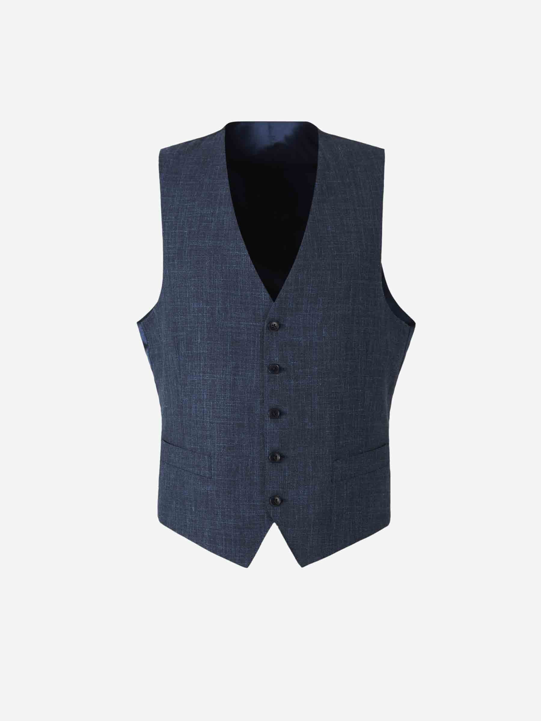 Atelier Munro Hombre Barcelona Traje Jaspeado Lana color Azul Marino sku 312-002840 01 - Foto 6