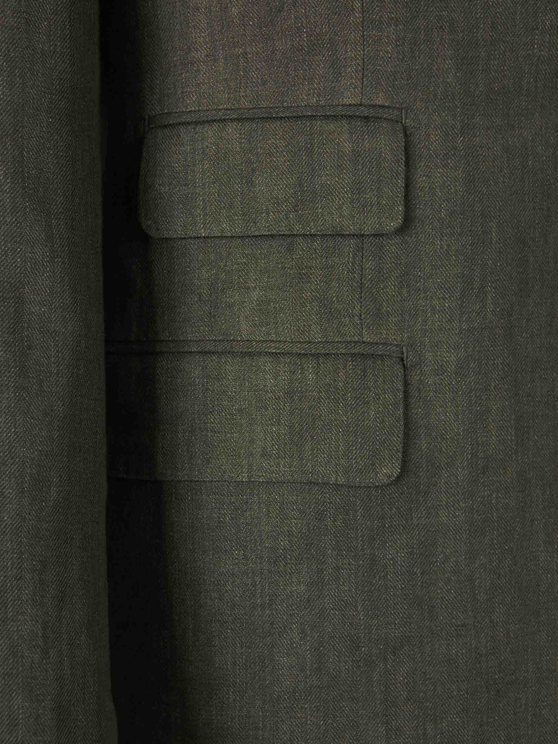 Santa Eulalia Hombre Barcelona Traje Lino Espiga color Verde sku 312-002841 01 - Foto 4