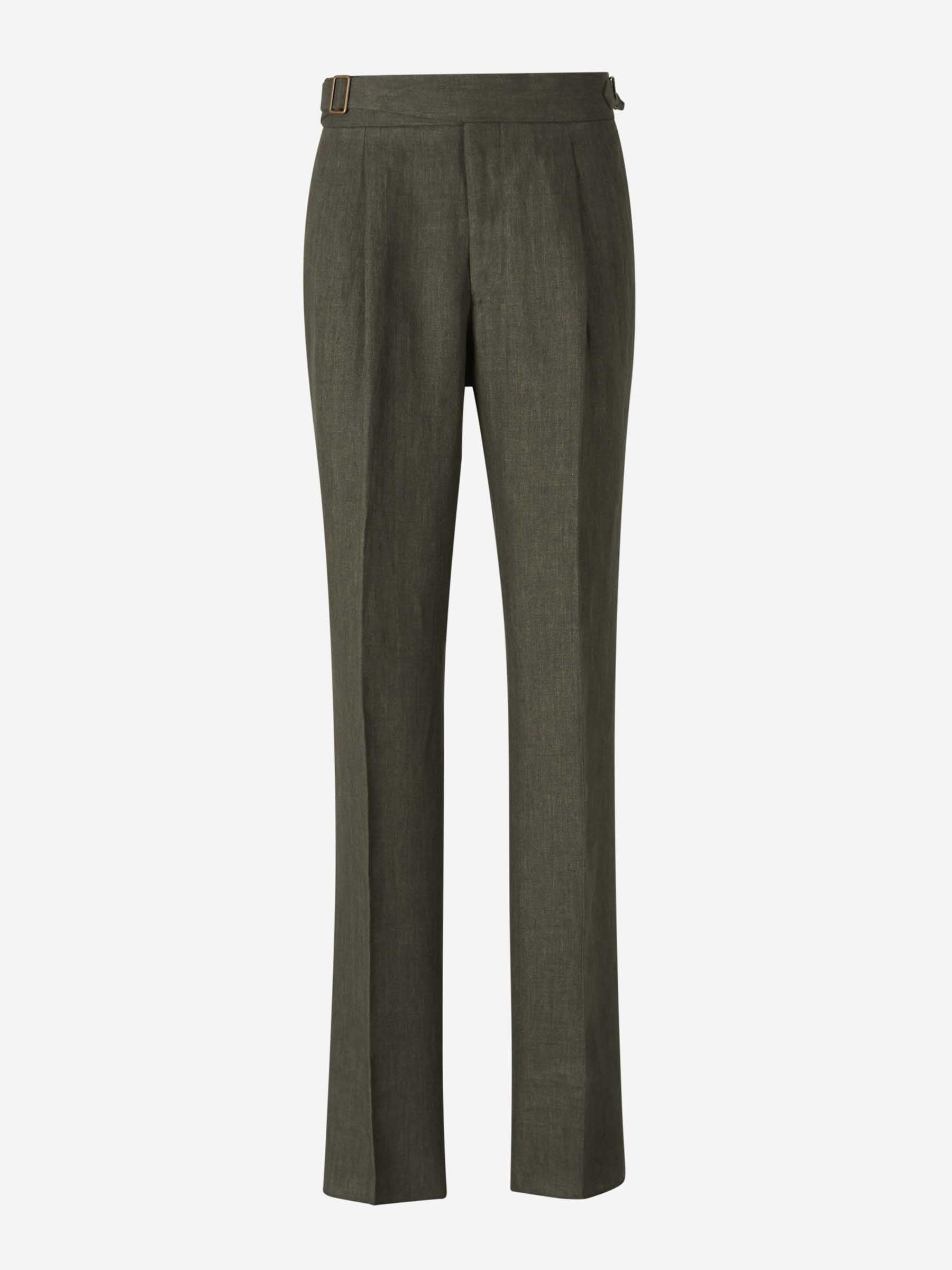 Santa Eulalia Hombre Barcelona Traje Lino Espiga color Verde sku 312-002841 01 - Foto 6