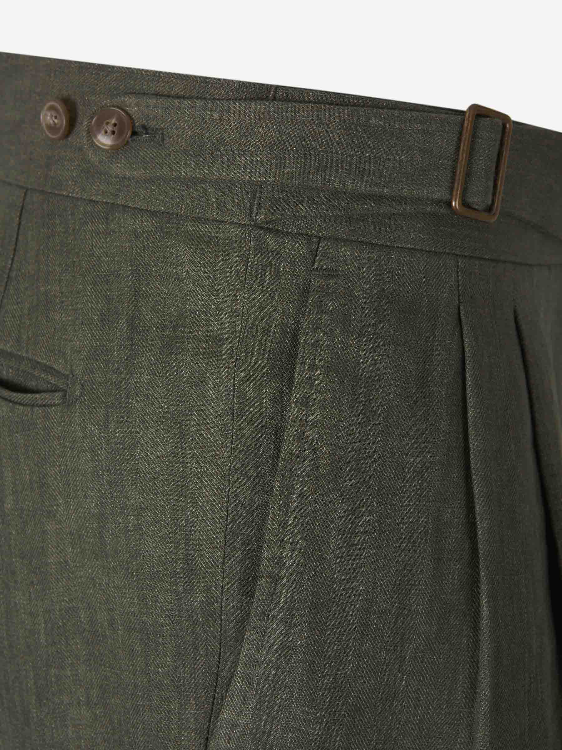 Santa Eulalia Hombre Barcelona Traje Lino Espiga color Verde sku 312-002841 01 - Foto 8