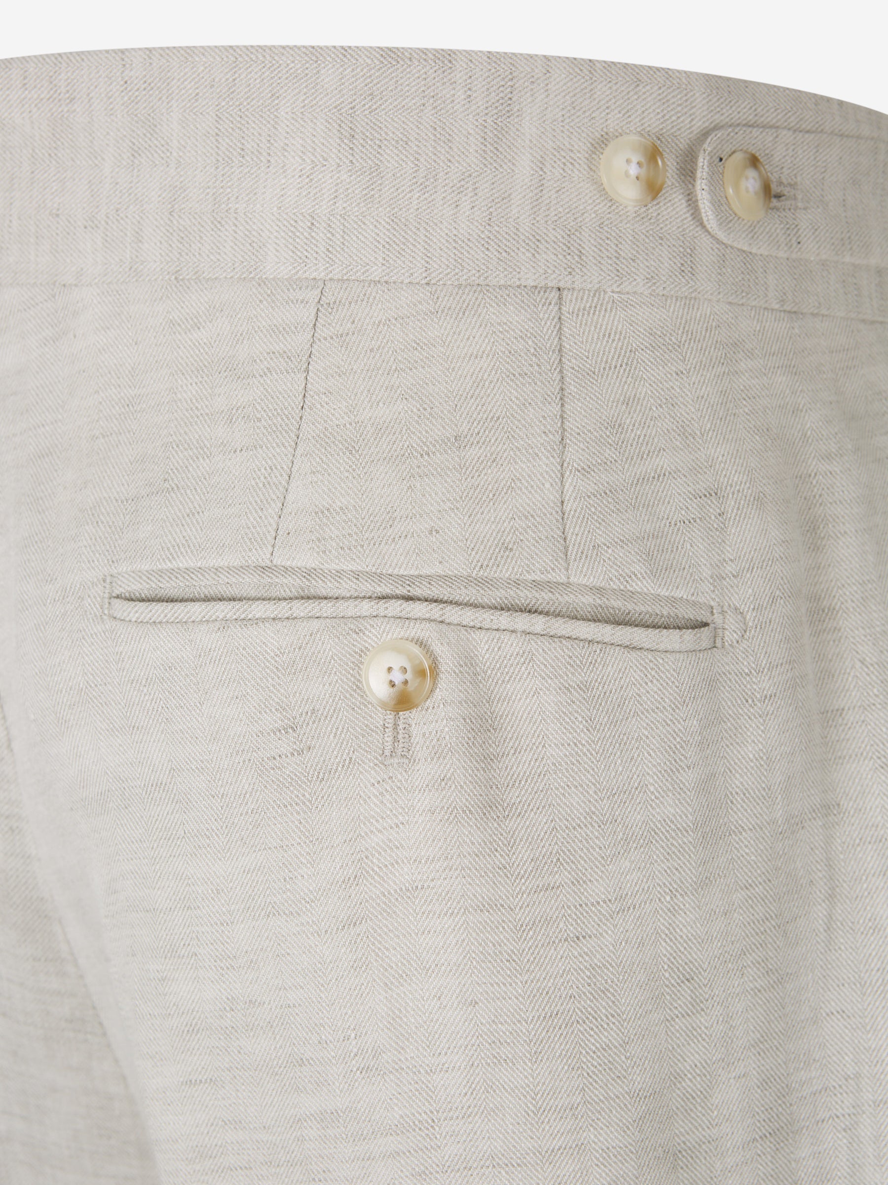 Santa Eulalia Hombre Barcelona Traje Lino Espiga color Beige sku 312-002841 02 - Foto 9