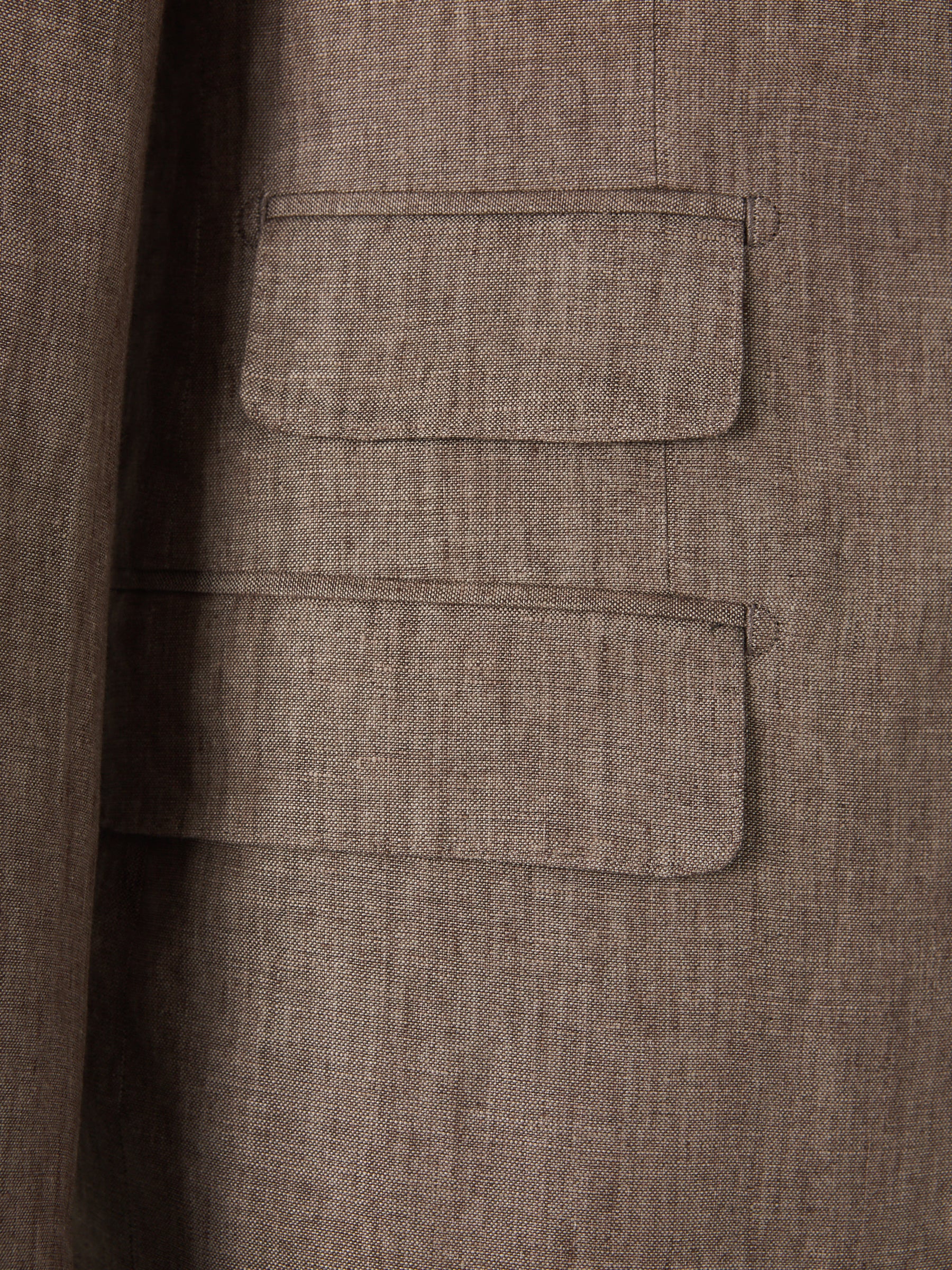 Santa Eulalia Hombre Barcelona Traje Liso Lino color Marrón sku 312-002842 02 - Foto 4