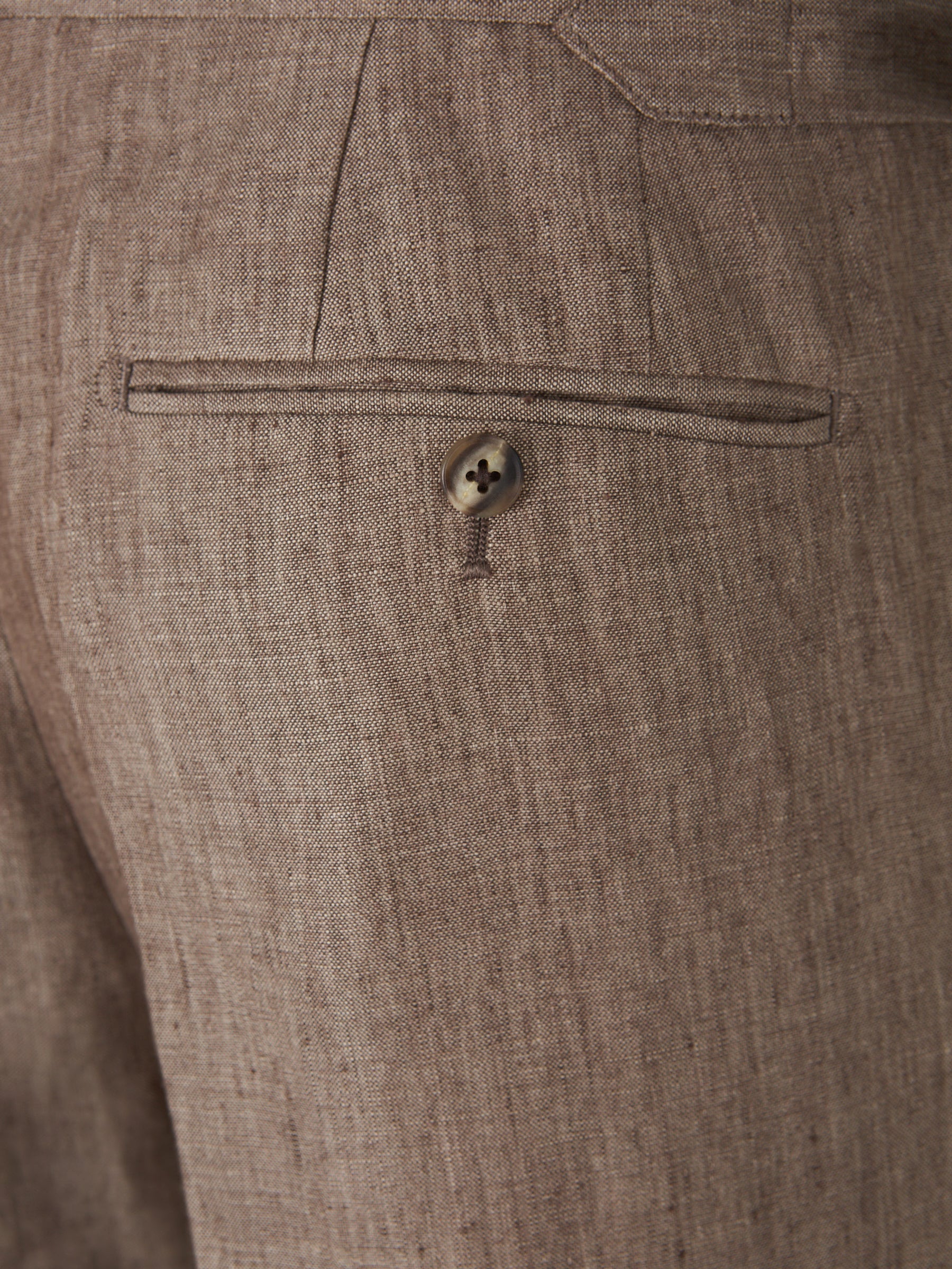 Santa Eulalia Hombre Barcelona Traje Liso Lino color Marrón sku 312-002842 02 - Foto 9
