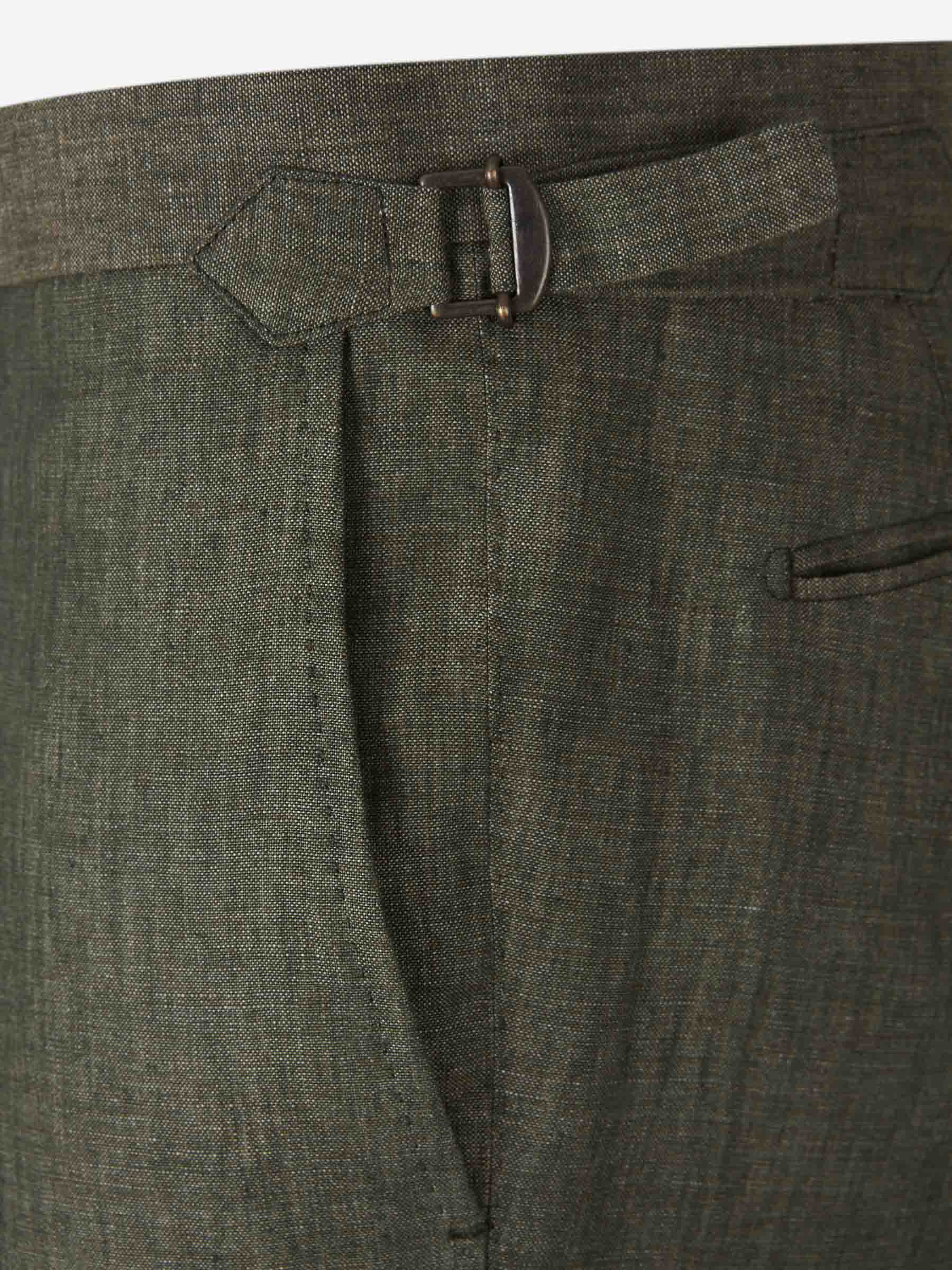 Santa Eulalia Hombre Barcelona Traje Liso Lino color Verde sku 312-002842 04 - Foto 8