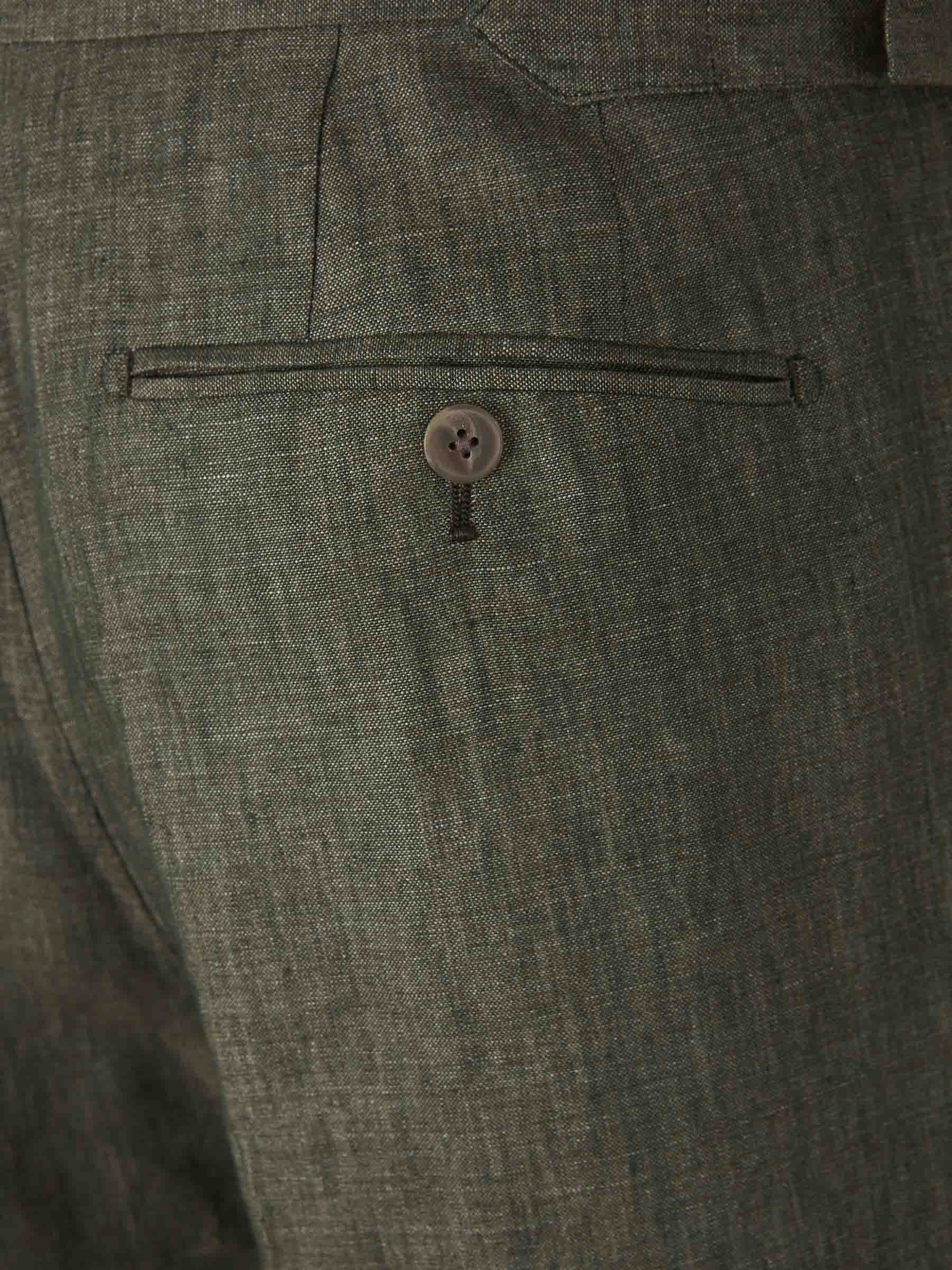 Santa Eulalia Hombre Barcelona Traje Liso Lino color Verde sku 312-002842 04 - Foto 9