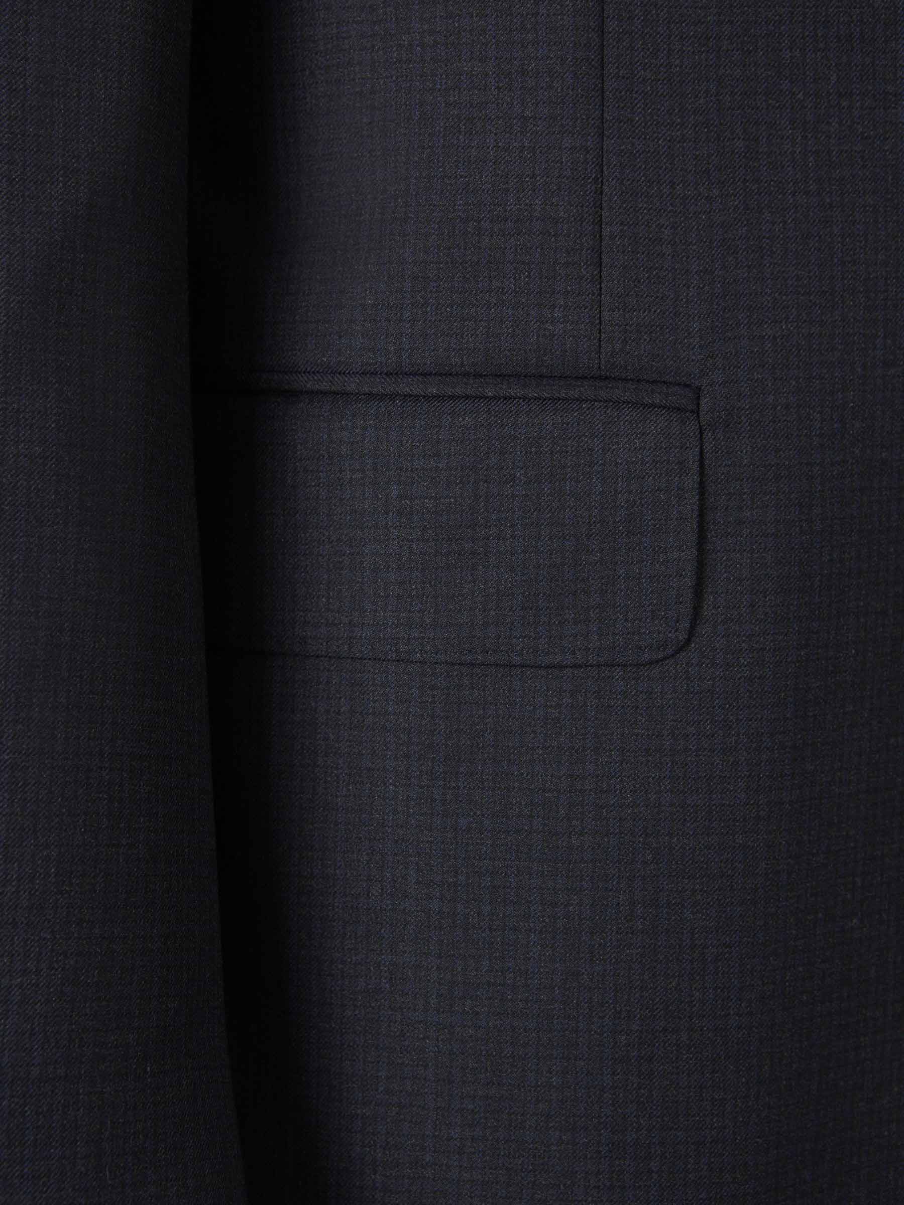 Canali Hombre Barcelona Traje Liso Lana color Gris Antracita sku 312-002877 01 - Foto 4