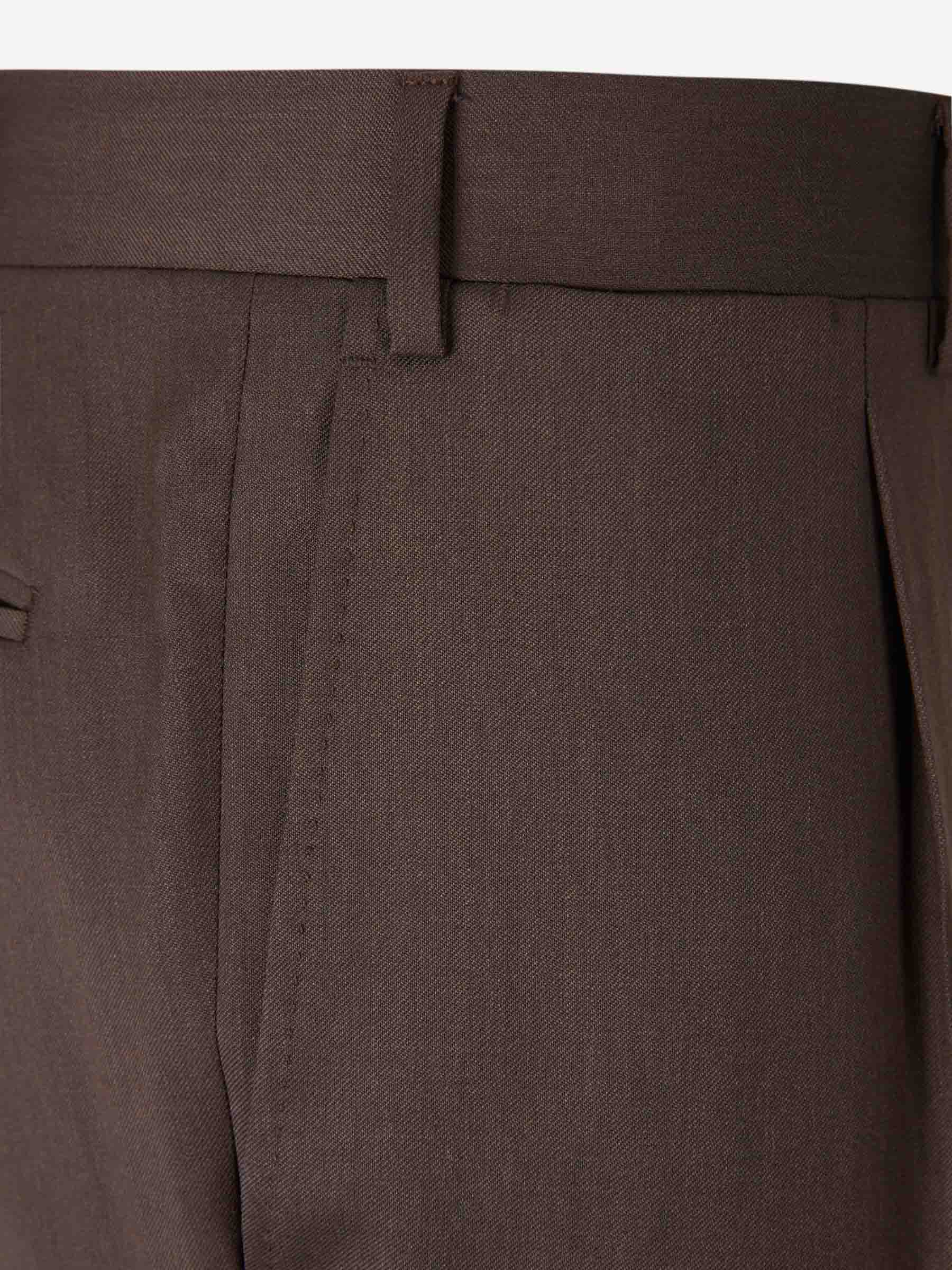 Canali Hombre Barcelona Pantalones Formales Vestir color Marrón sku 321-000336 03 - Foto 3