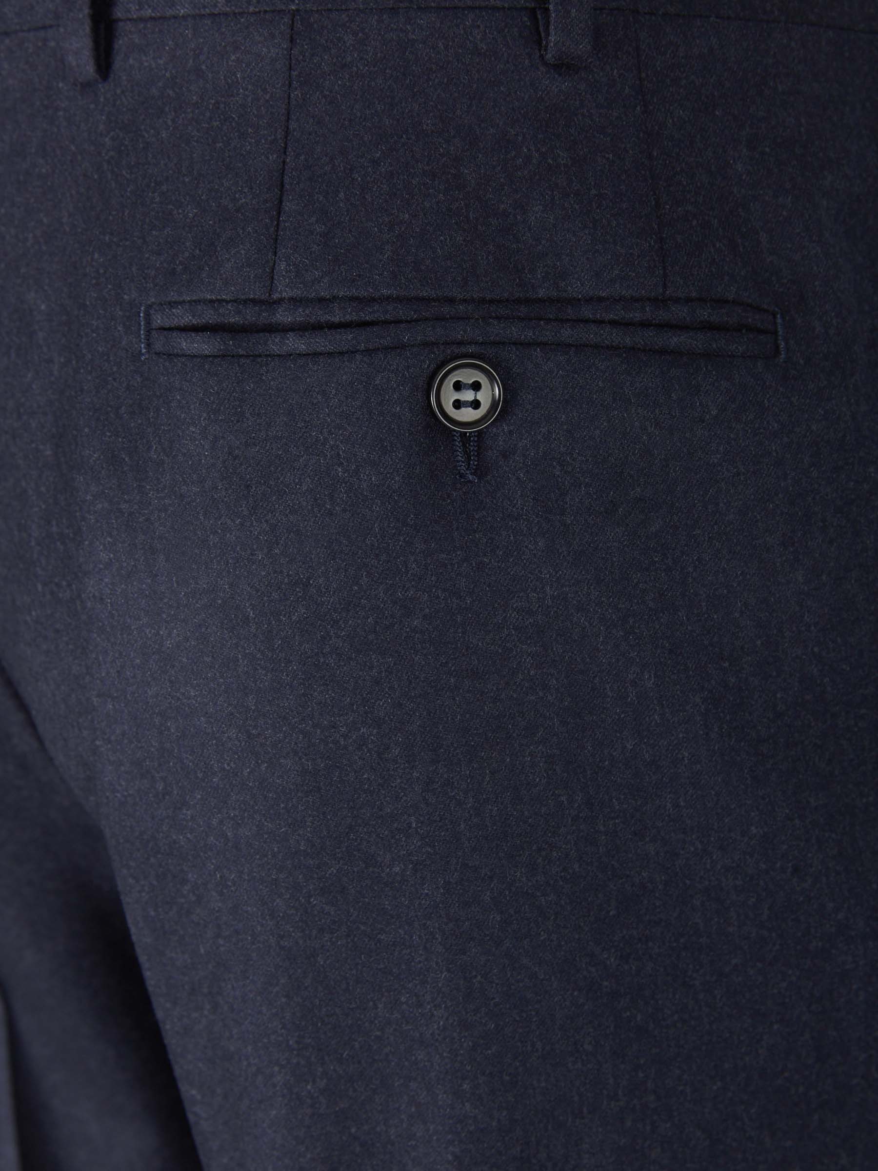 Canali Hombre Barcelona Pantalones Formales Lana color Azul Marino sku 321-000338 03 - Foto 4