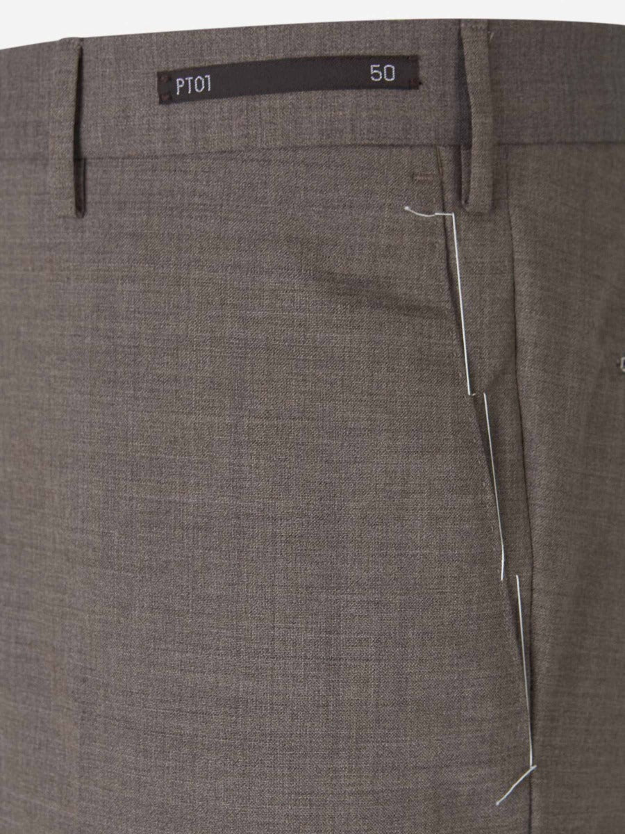 PT Torino Hombre Barcelona Pantalones Formales Lana color Marrón sku 321-000342 04 - Foto 3