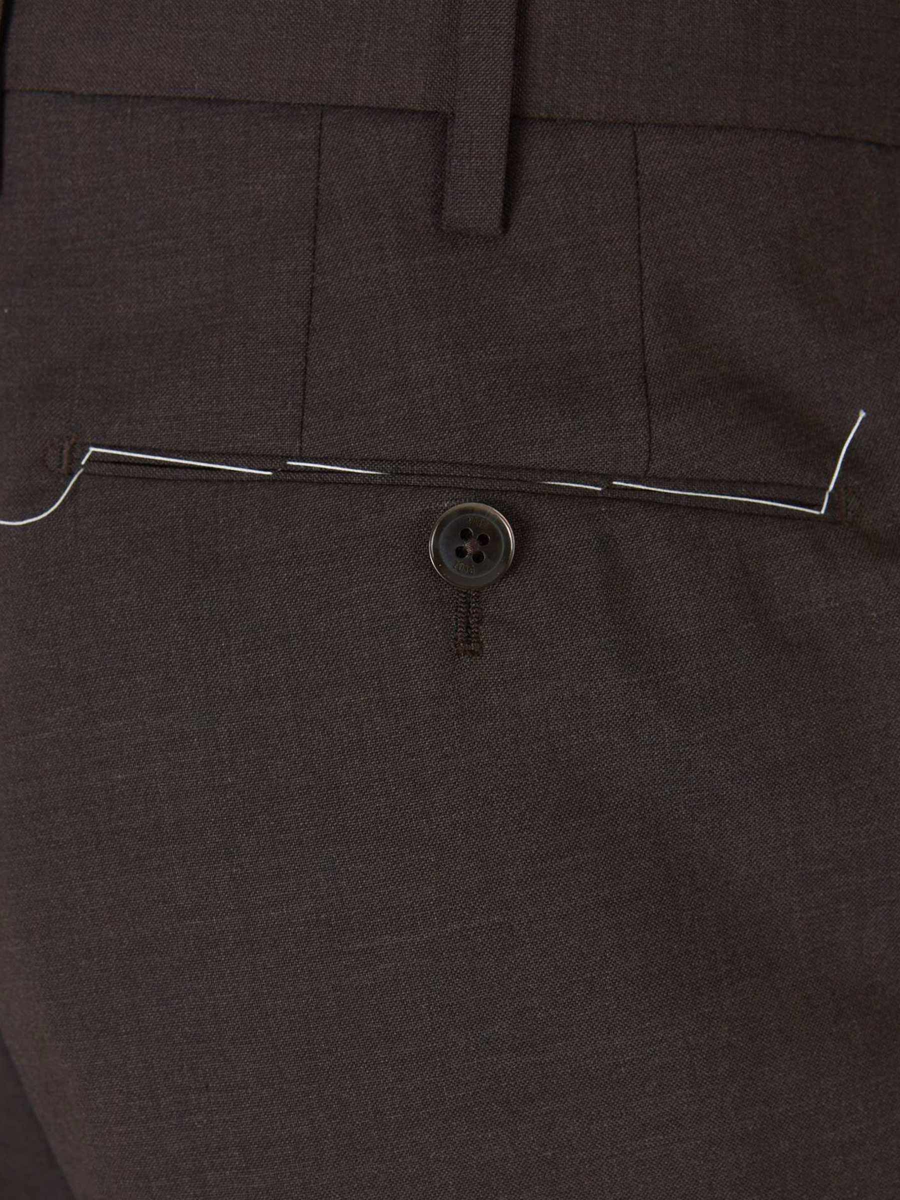 PT Torino Hombre Barcelona Pantalones Formales Lana color Marrón Oscuro sku 321-000342 05 - Foto 4