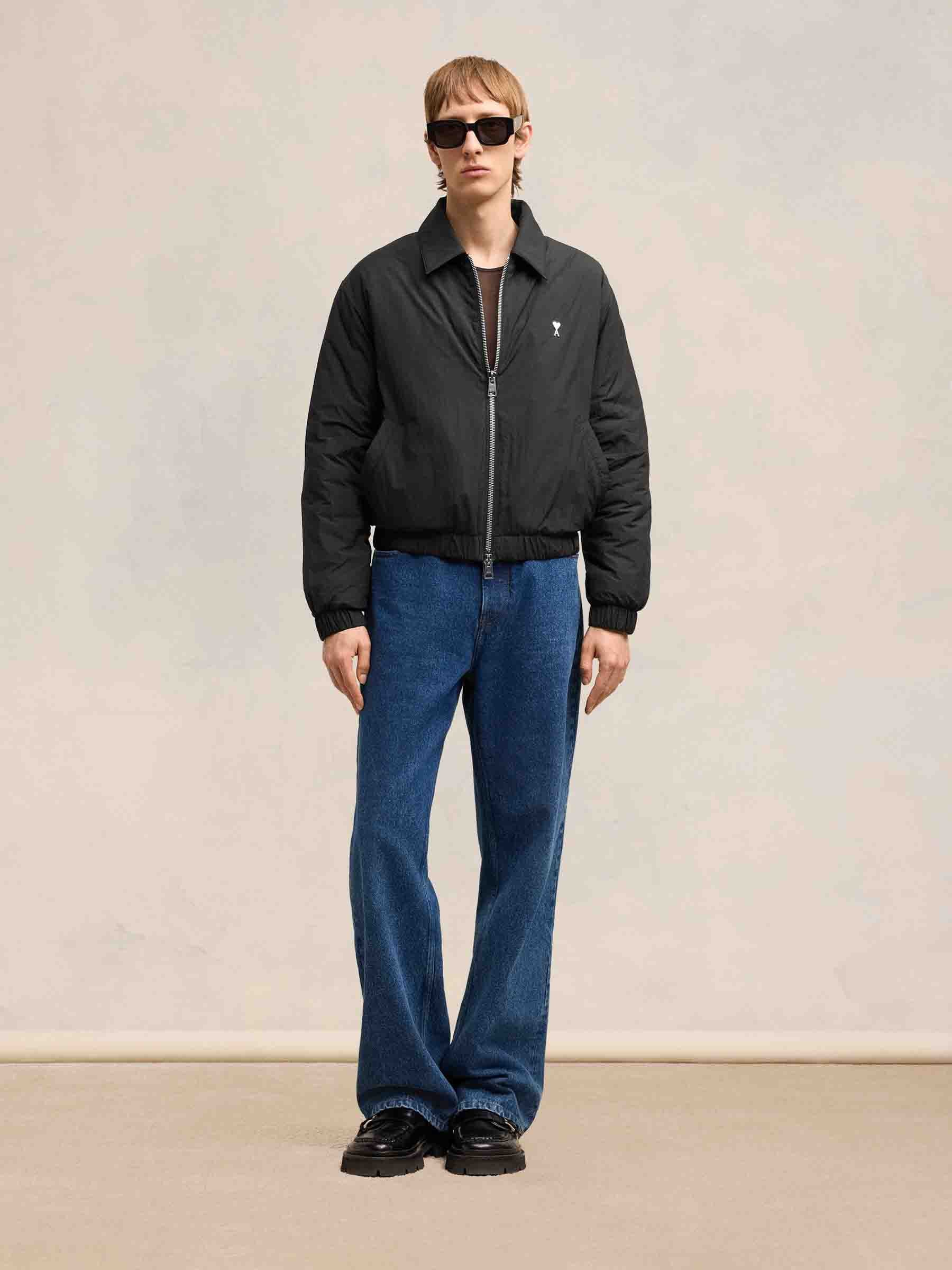 Ami Paris Hombre Barcelona Chaqueta Bomber Logo color Verde Militar sku 512-002332 01 - Foto 4