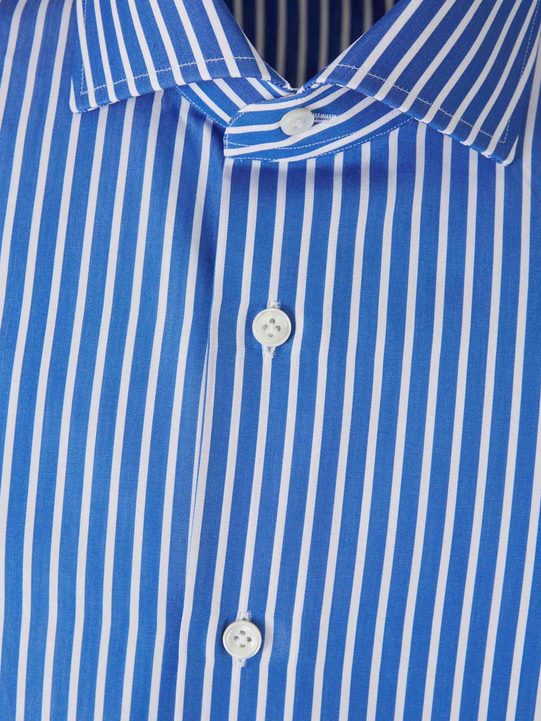 Santa Eulalia Hombre Barcelona Camisa Rayas Algodón color Azul Cobalto sku 401-003139 02 - Foto 3