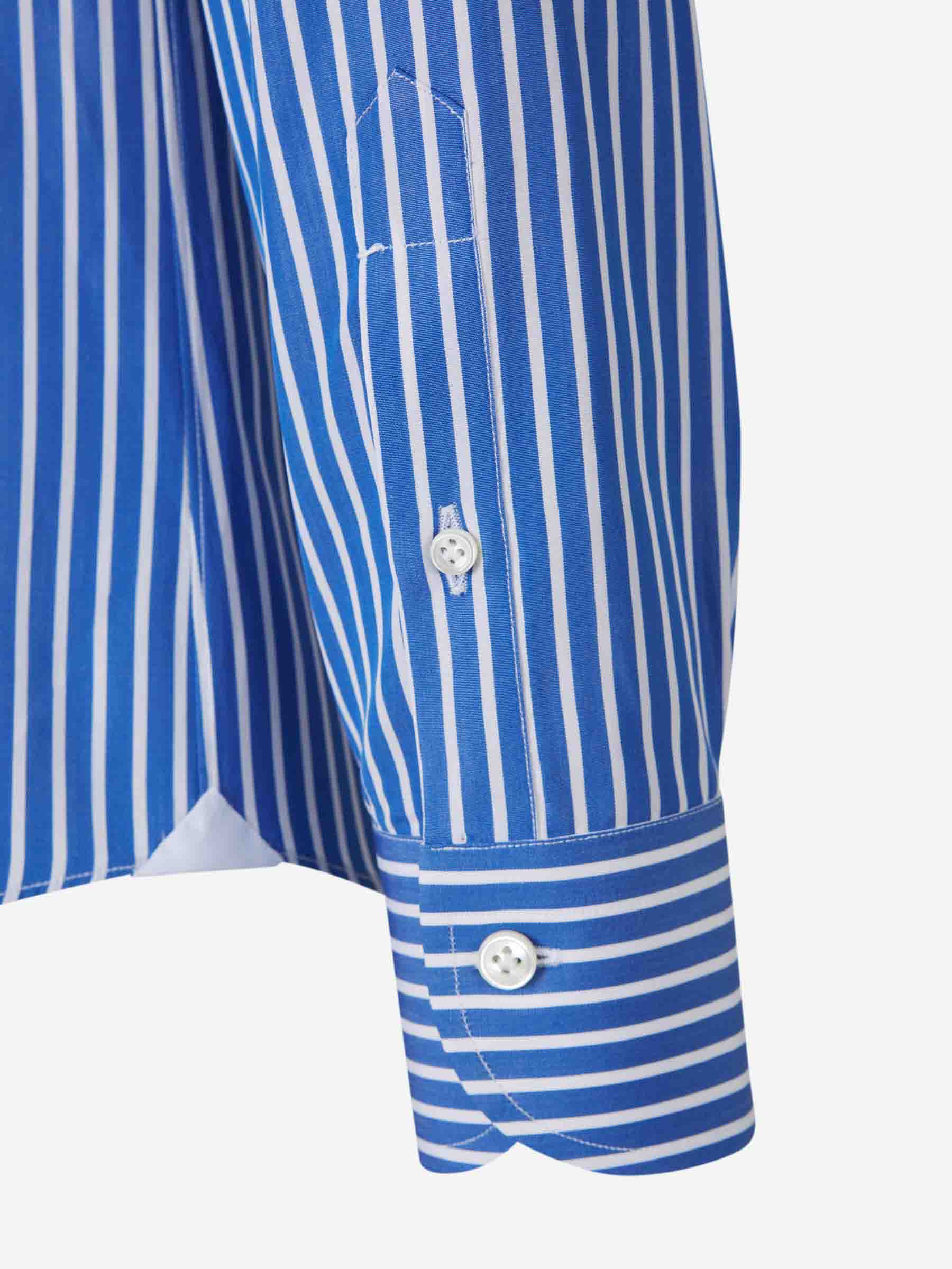 Santa Eulalia Hombre Barcelona Camisa Rayas Algodón color Azul Cobalto sku 401-003139 02 - Foto 4