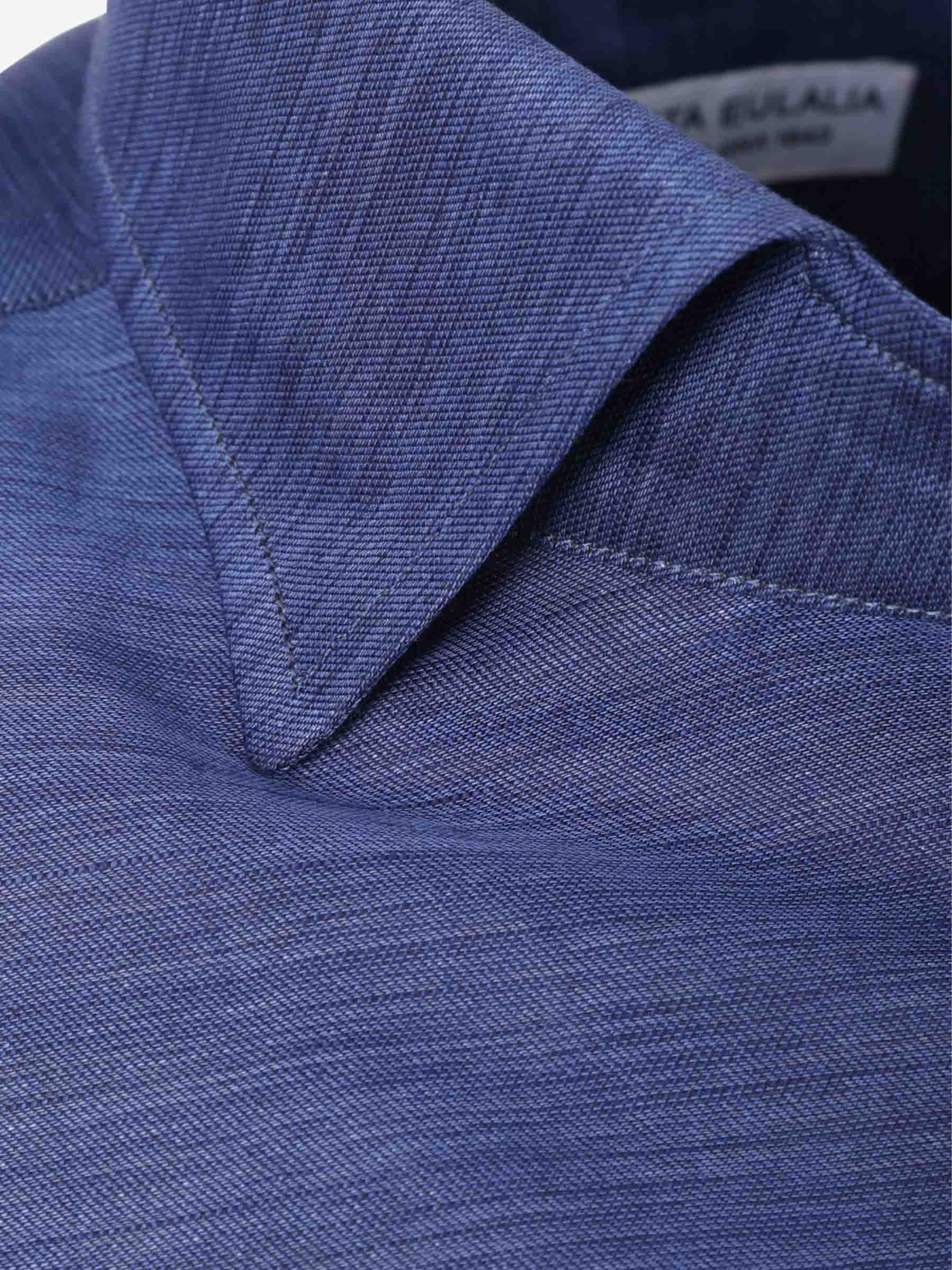 Santa Eulalia Hombre Barcelona Camisa Jaspeada Algodón color Azul Marino sku 401-003142 03 - Foto 3