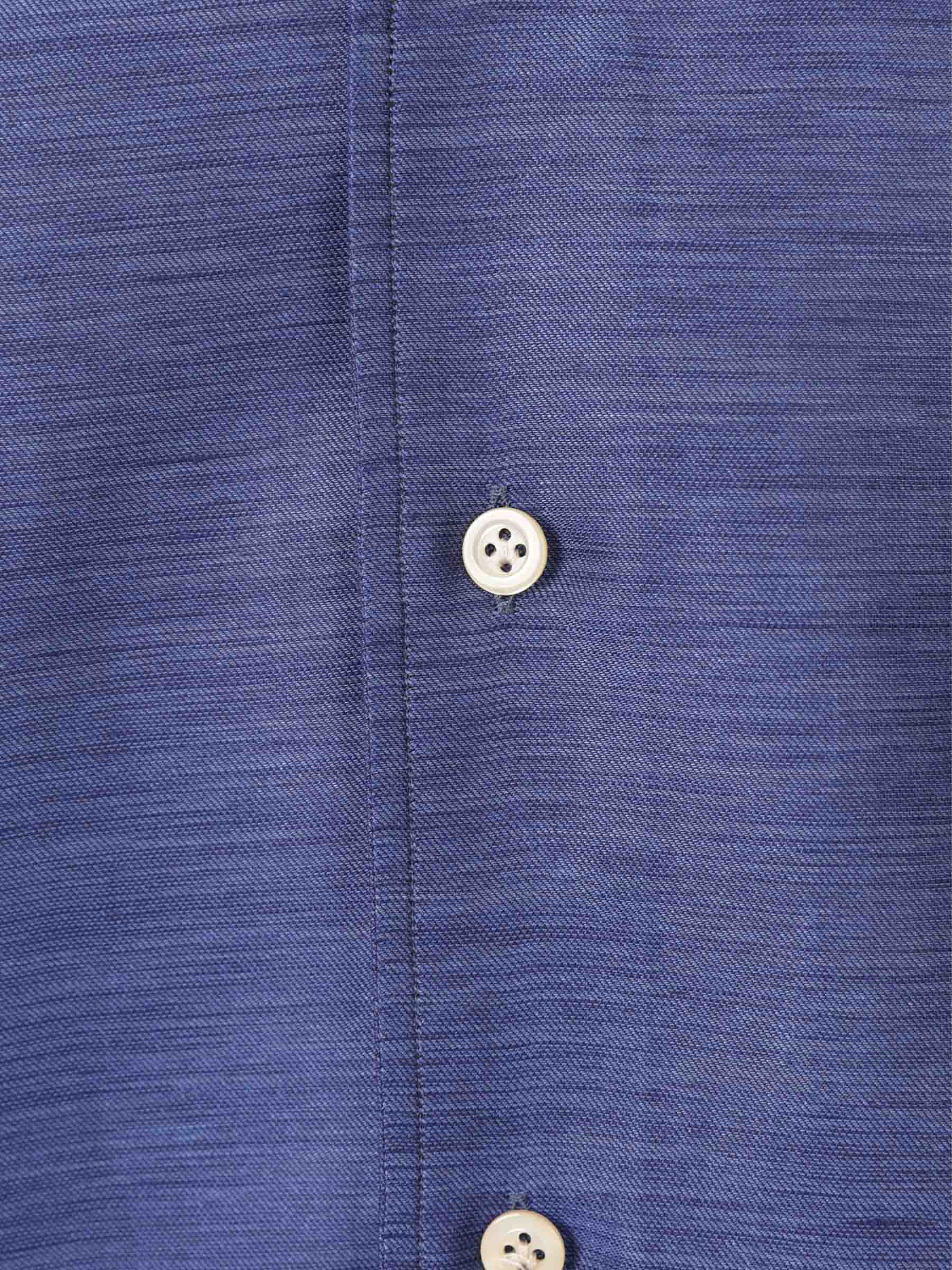 Santa Eulalia Hombre Barcelona Camisa Jaspeada Algodón color Azul Marino sku 401-003142 03 - Foto 4