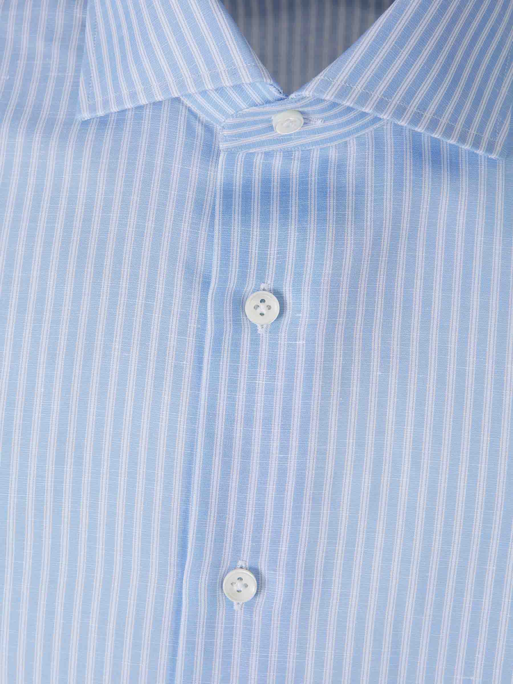 Santa Eulalia Hombre Barcelona Camisa Rayas Algodón color Azul sku 401-003145 02 - Foto 3