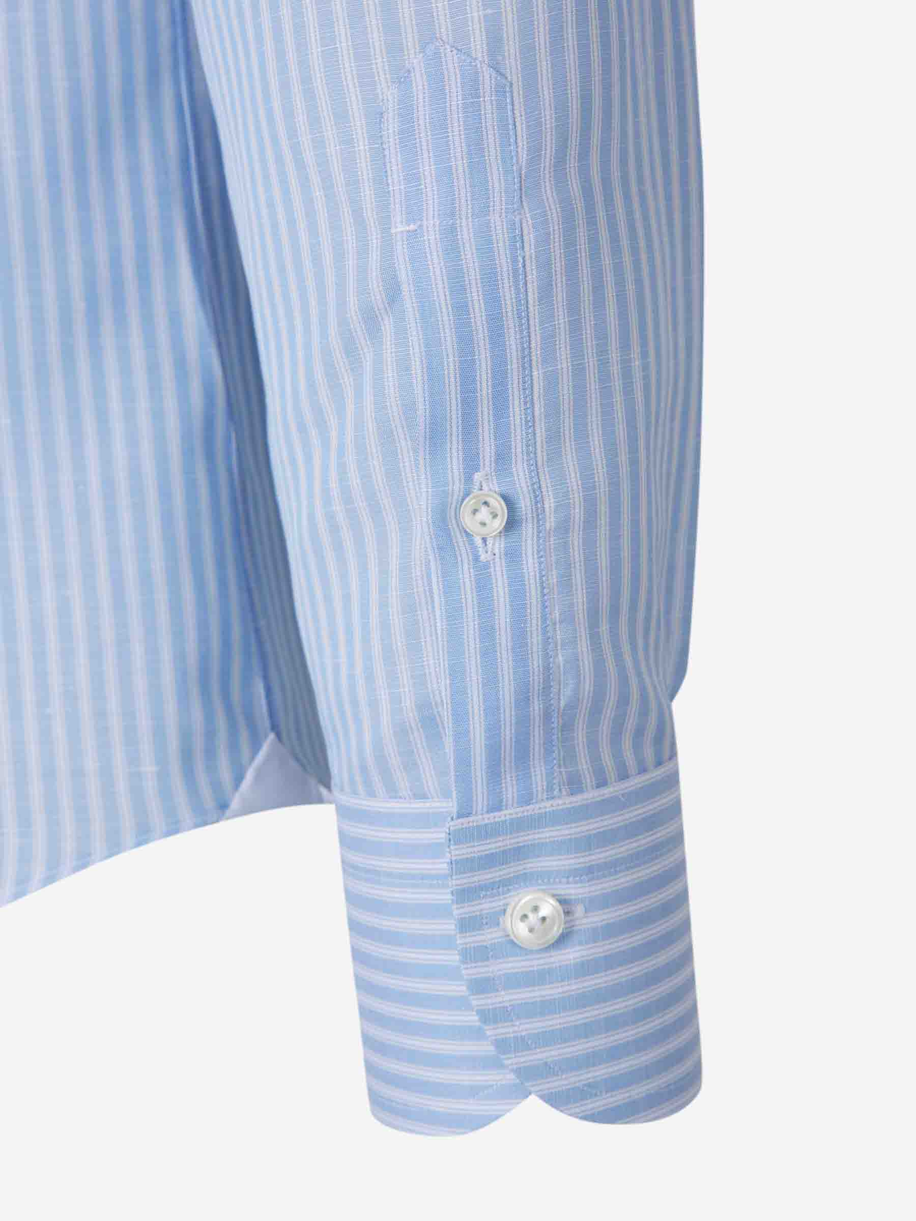 Santa Eulalia Hombre Barcelona Camisa Rayas Algodón color Azul sku 401-003145 02 - Foto 4