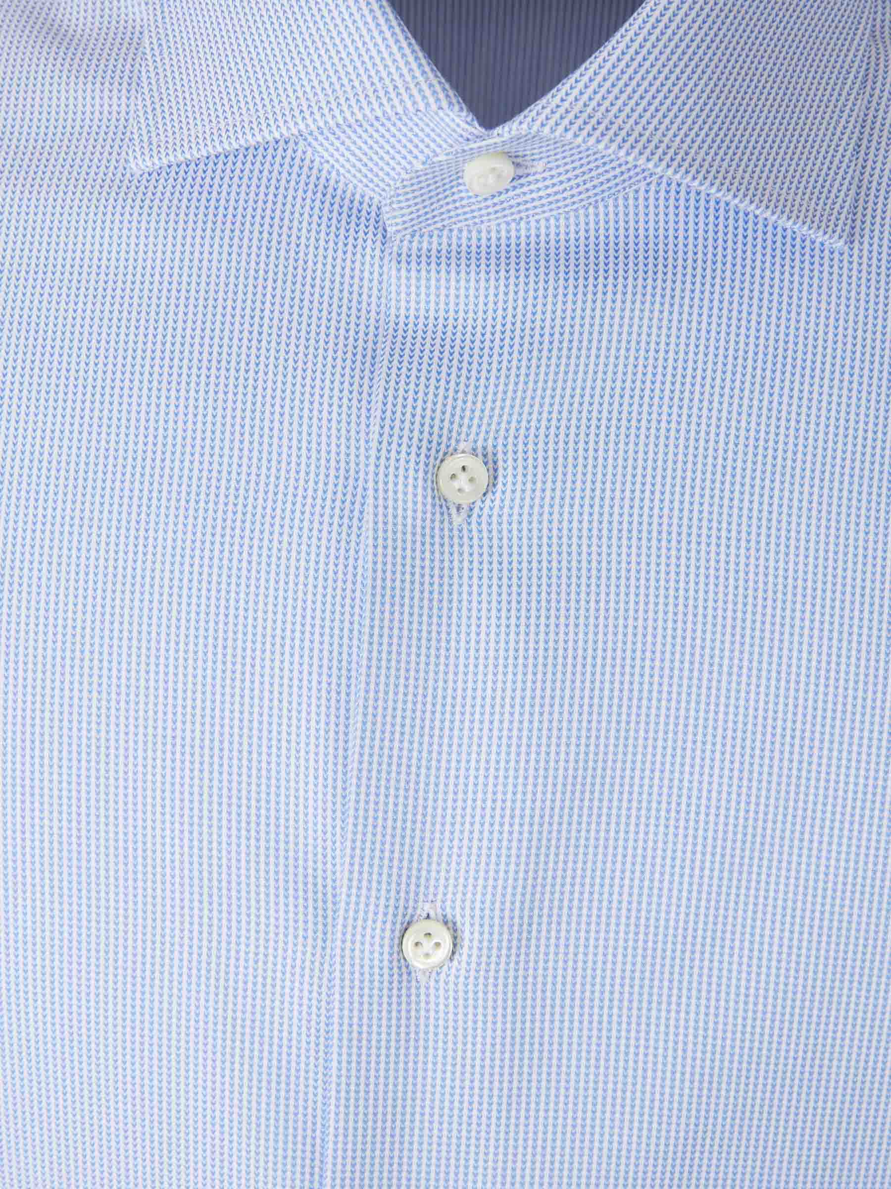 Santa Eulalia Hombre Barcelona Camisa Ojo de Perdiz color Azul Celeste sku 402-000010 01 - Foto 3