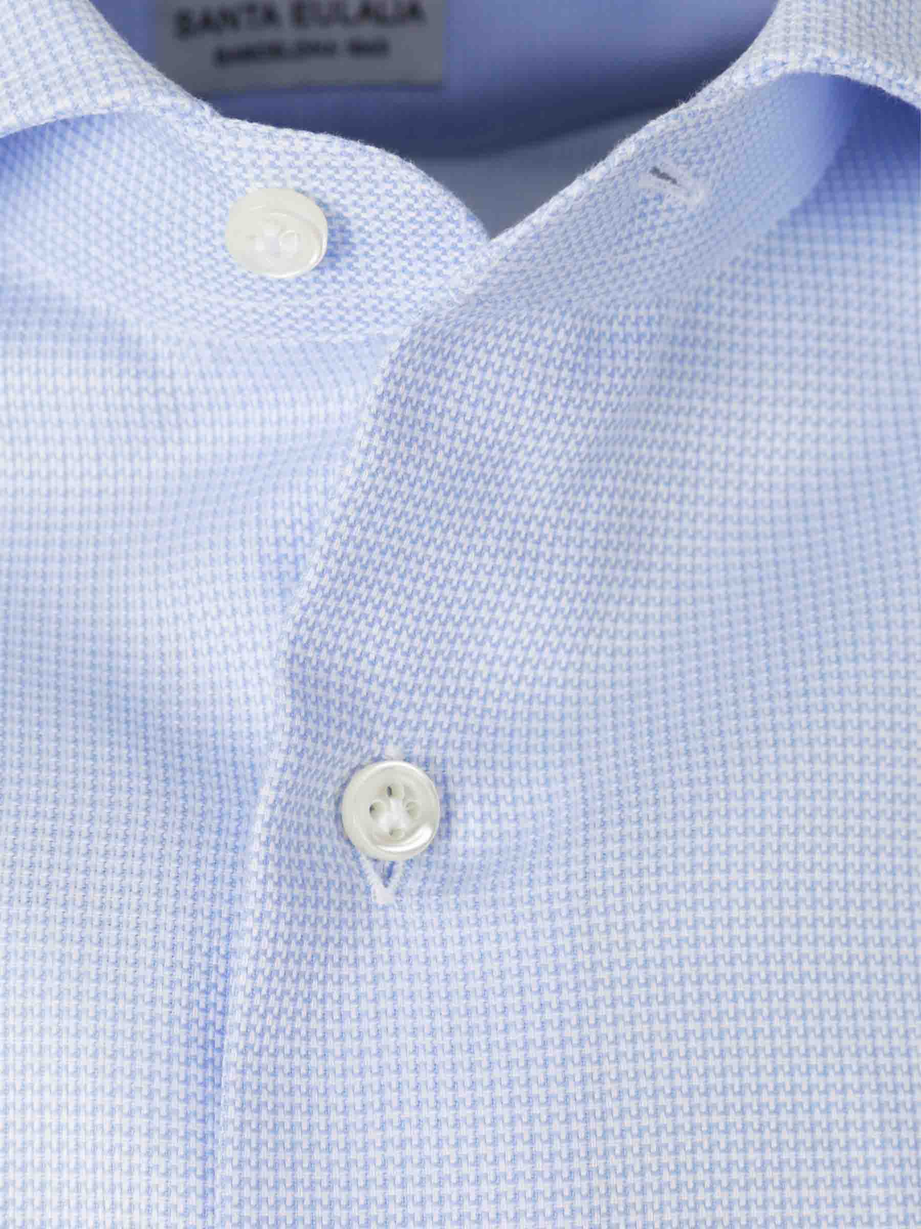 Santa Eulalia Hombre Barcelona Camisa de Vestir color Azul Celeste sku 402-000013 01 - Foto 3