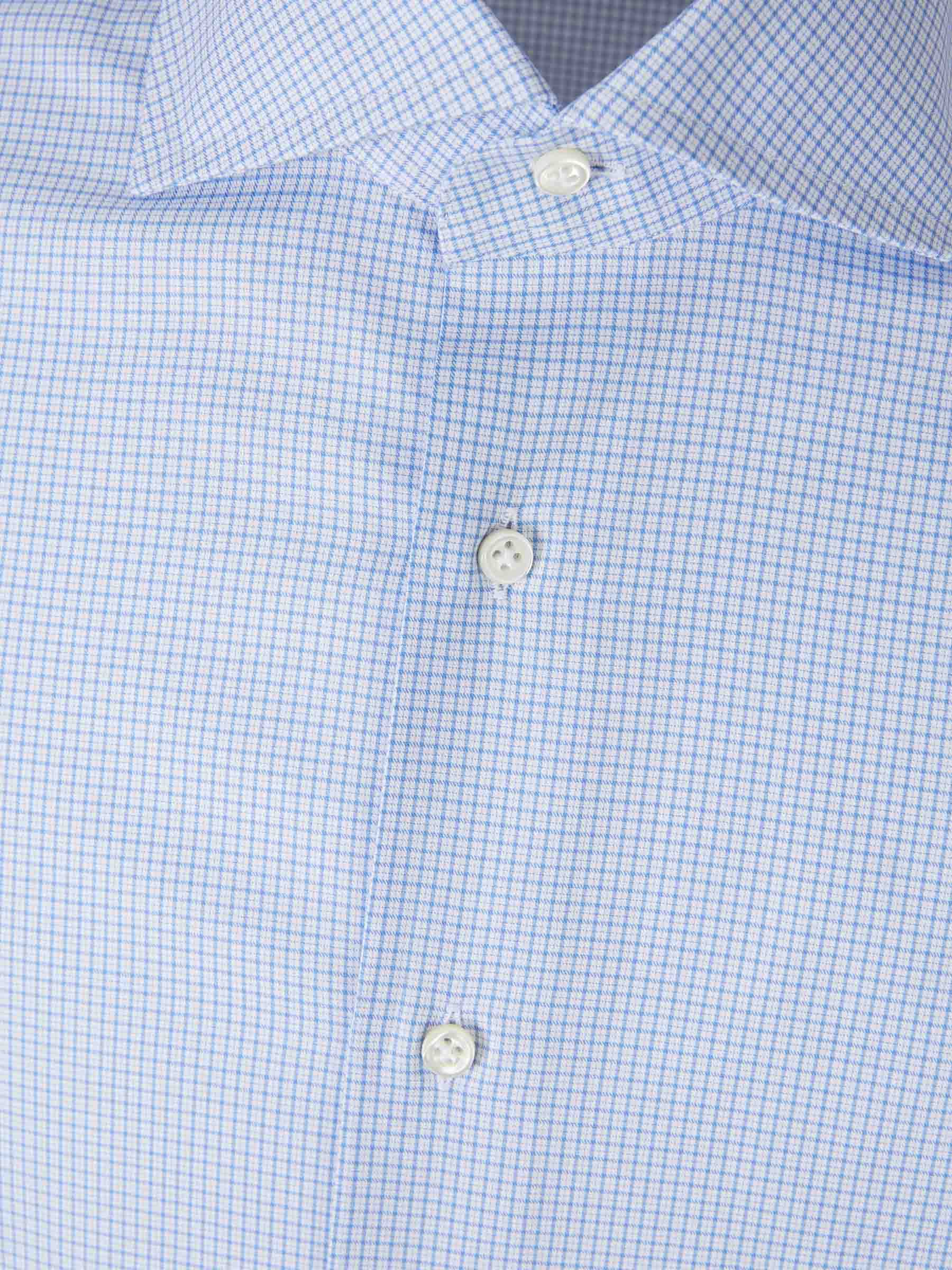 Santa Eulalia Hombre Barcelona Camisa Motivo Cuadros color Azul Celeste sku 402-000017 01 - Foto 3