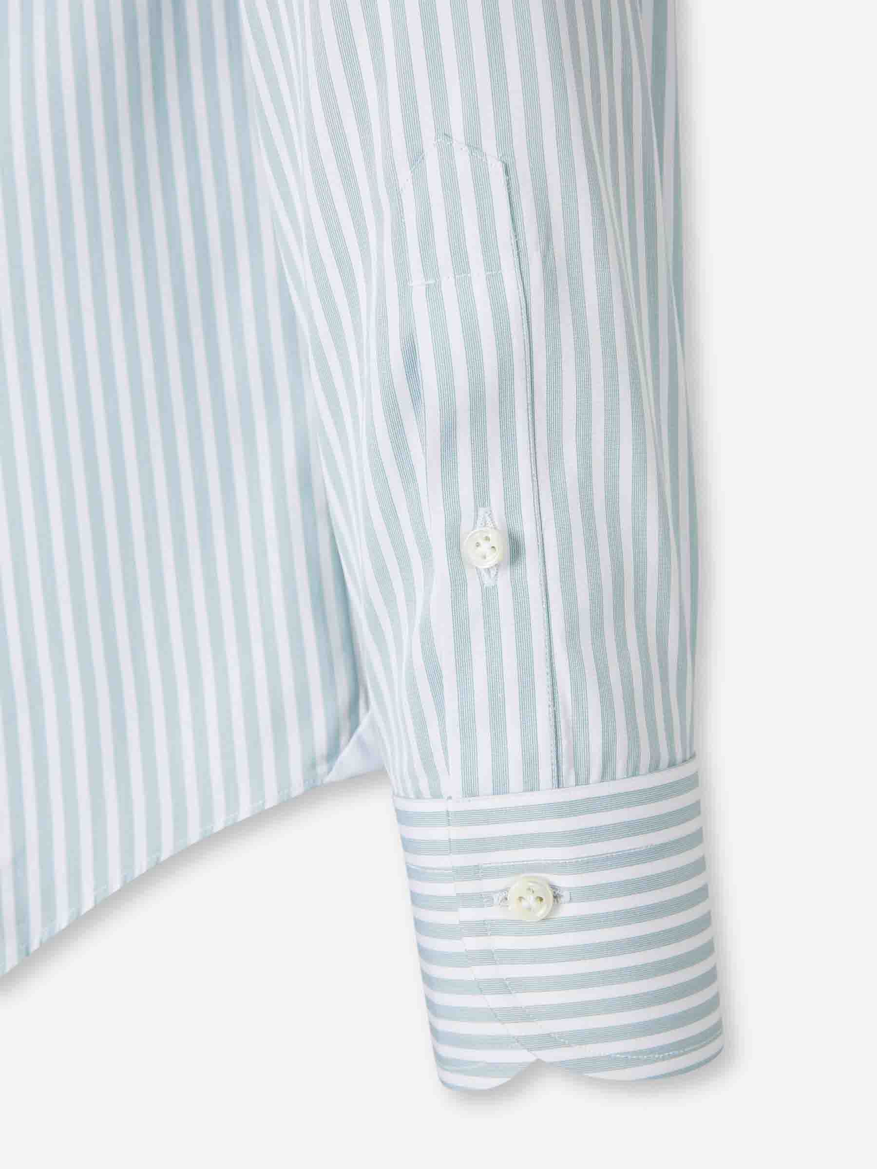 Santa Eulalia Hombre Barcelona Camisa Motivo Rayas color Verde Menta sku 402-000018 02 - Foto 4