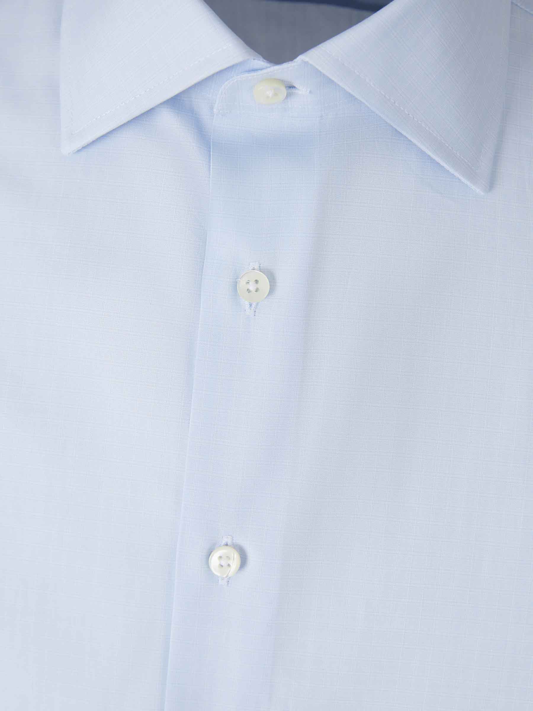 Canali Hombre Barcelona Camisa Vestir Algodón color Azul Celeste sku 402-000026 01 - Foto 3