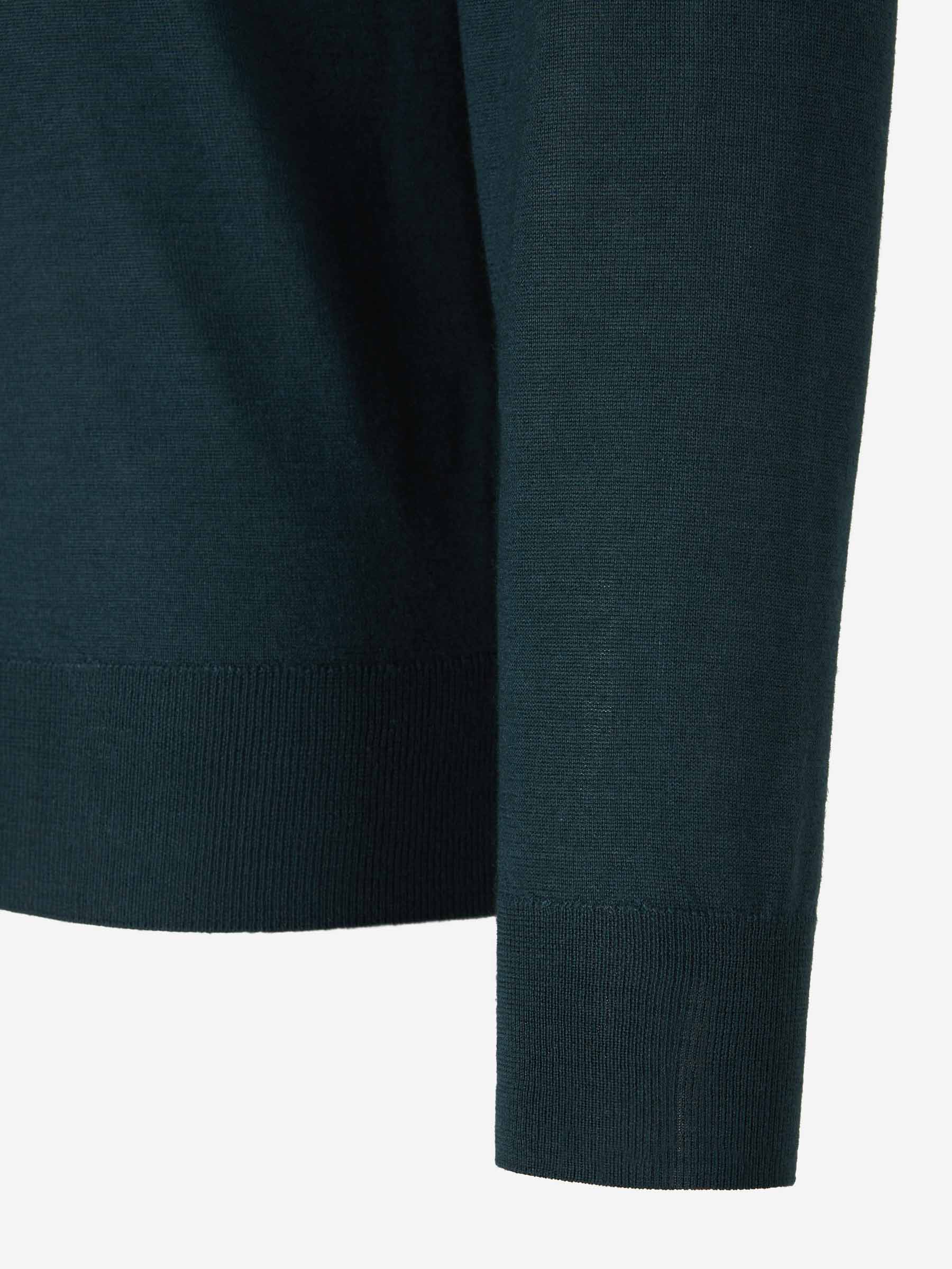 Santa Eulalia Hombre Barcelona Jersey Pico Cashmere color Verde Oscuro sku 542-002425 03 - Foto 4