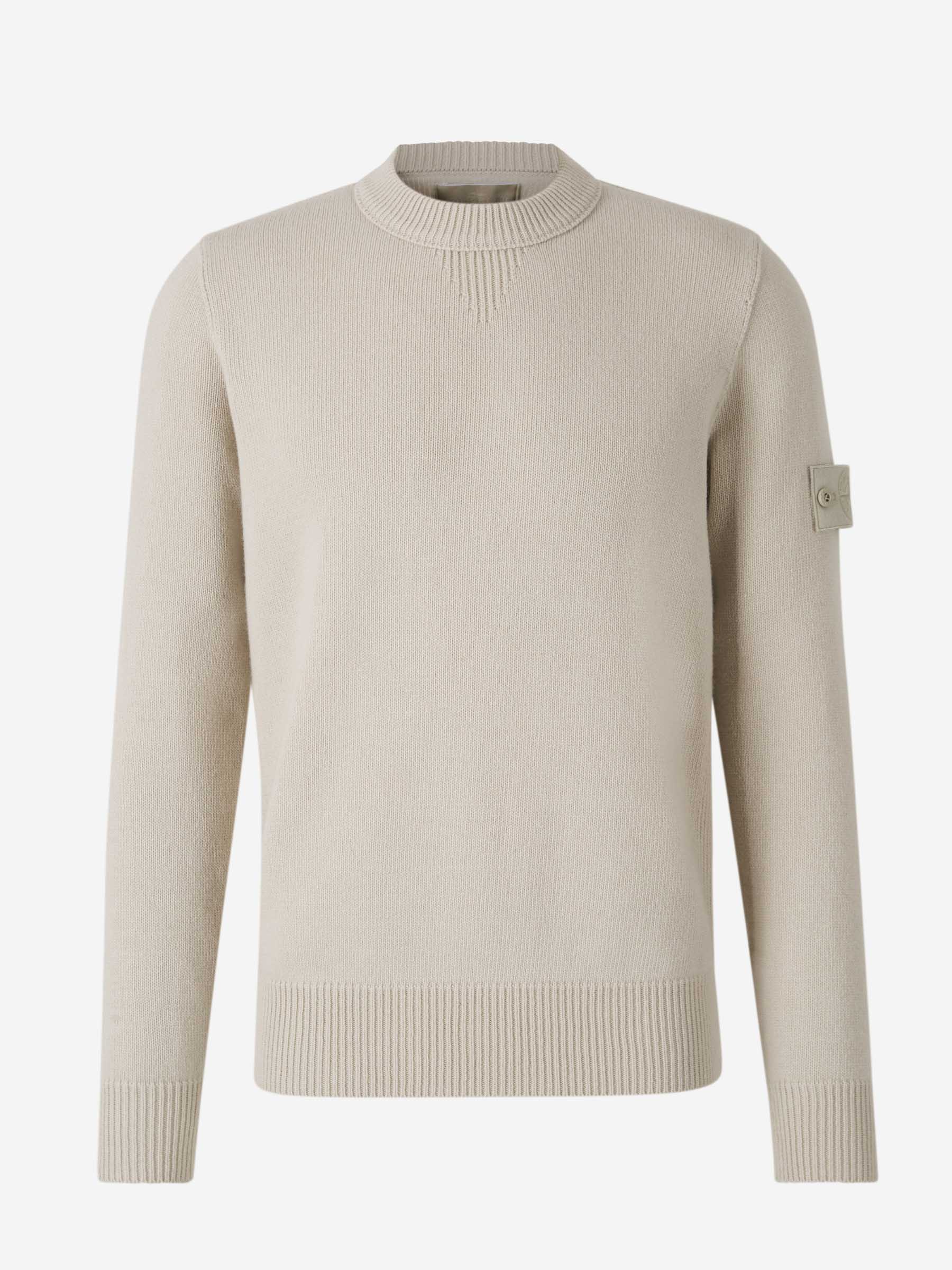 Knit Sweater Grey Grijze Stone Island Trui Stone Island Sweater In
