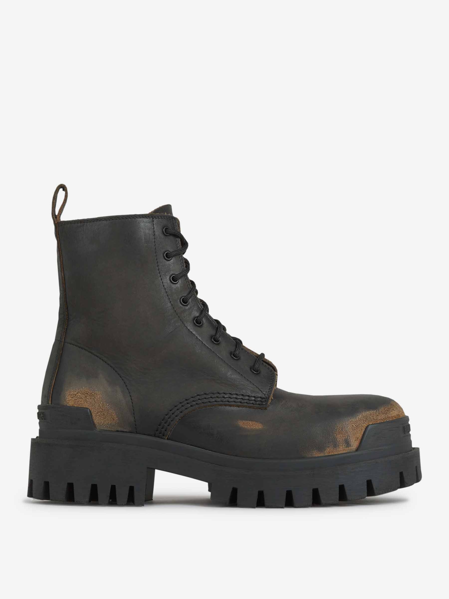 Balenciaga – Balenciaga Strike Leather Boots in Barcelona or Shop
