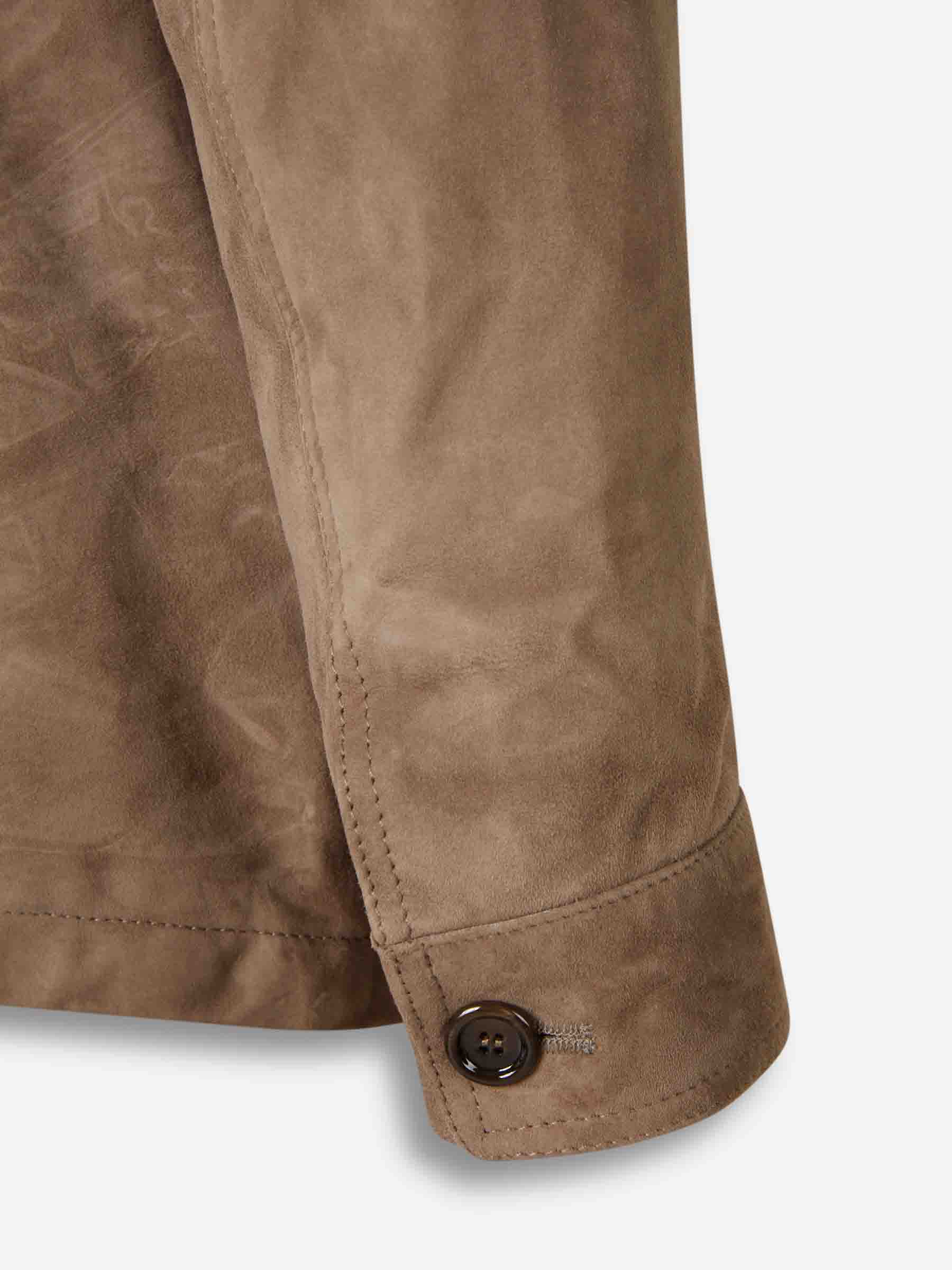 Santa Eulalia Hombre Barcelona Chaqueta Piel Ante color Marrón sku 501-000261 01 - Foto 4
