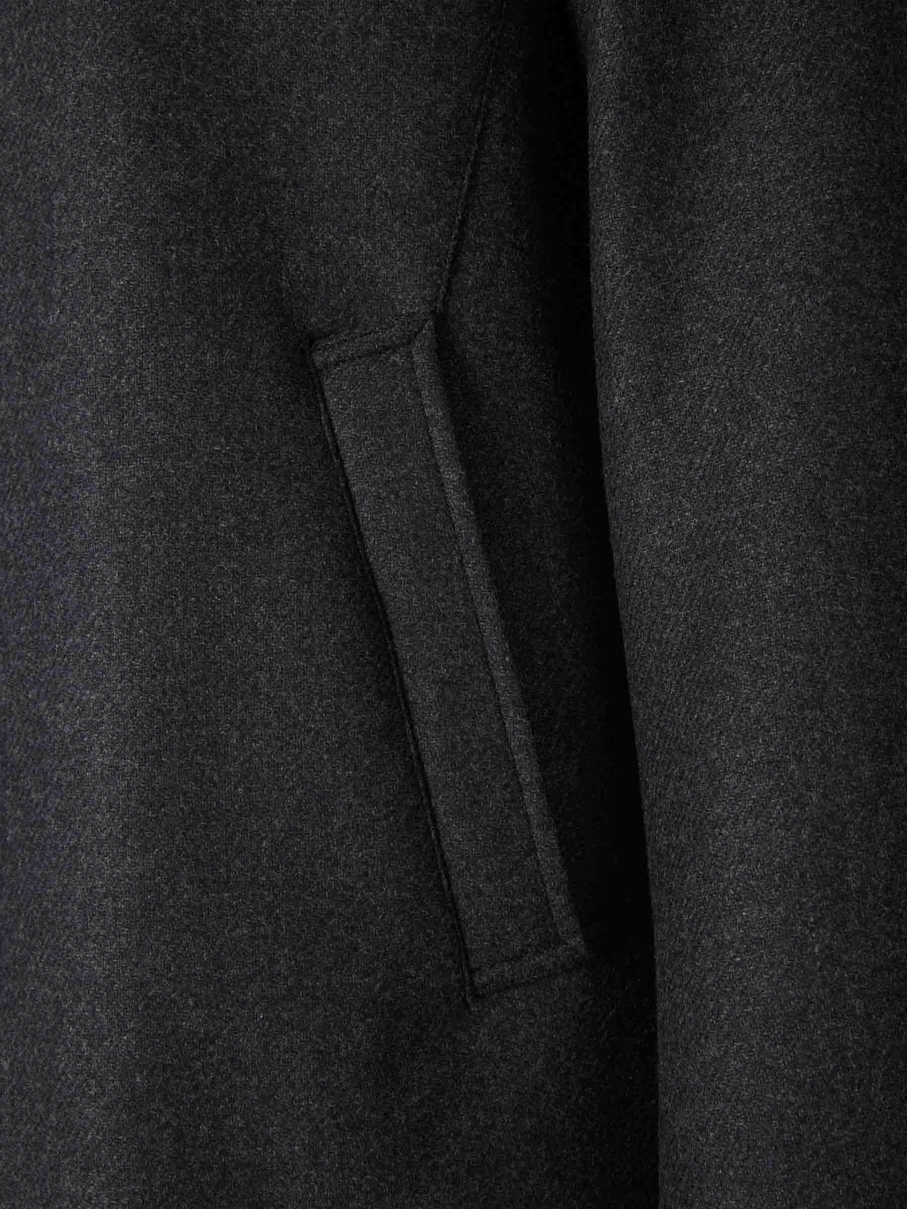 Herno Hombre Barcelona Abrigo Largo Lana color Gris Antracita sku 502-001630 01 - Foto 5