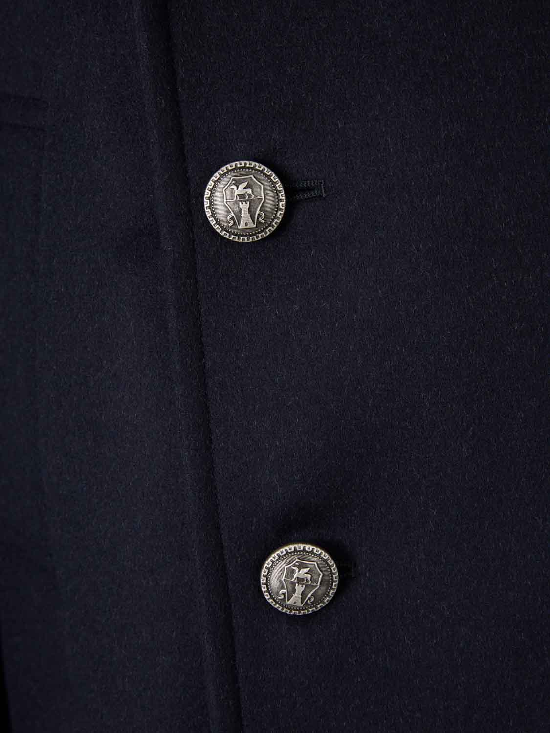 Brunello Cucinelli Hombre Barcelona Abrigo Largo Cruzado color Azul Noche sku 502-001662 01 - Foto 4