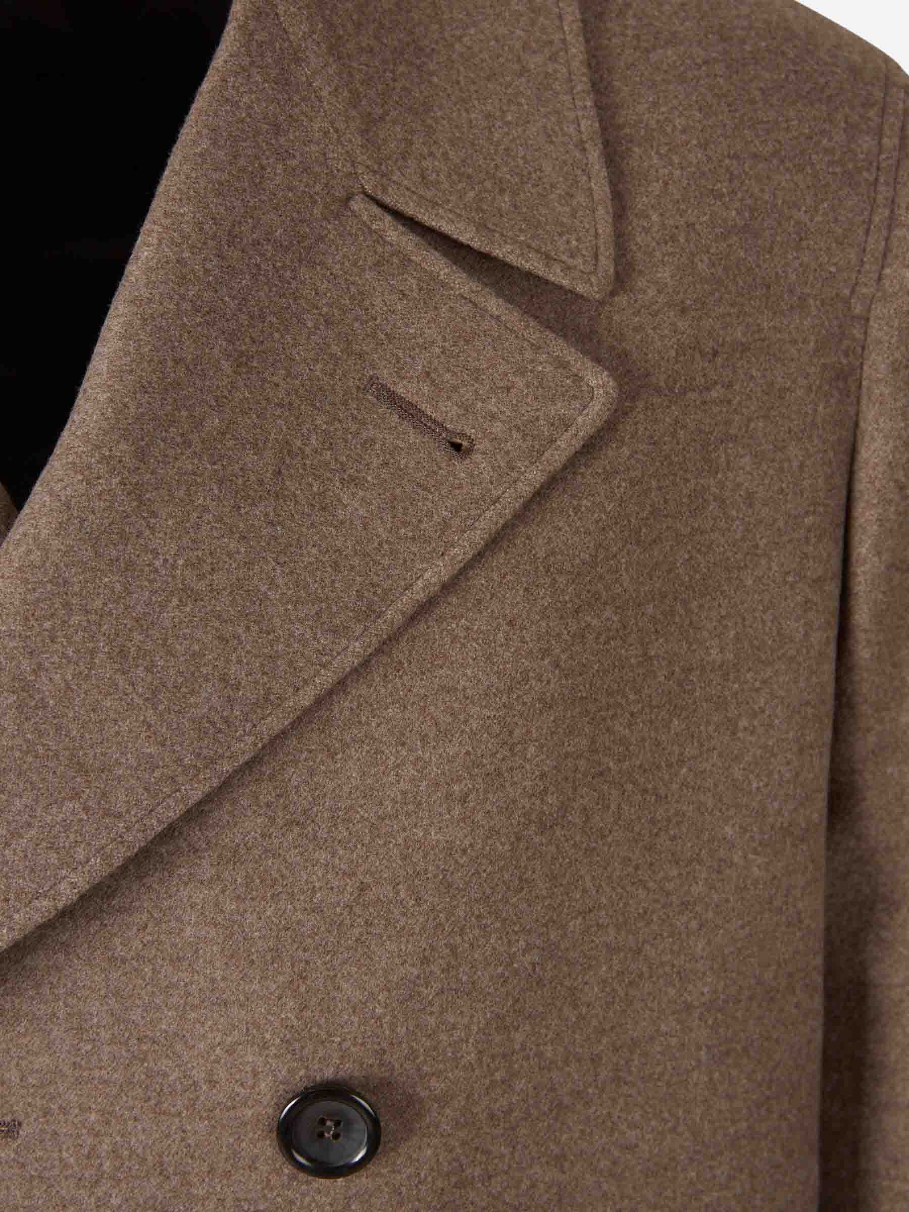 Canali Hombre Barcelona Abrigo Largo Lana color Marrón sku 502-001667 02 - Foto 3