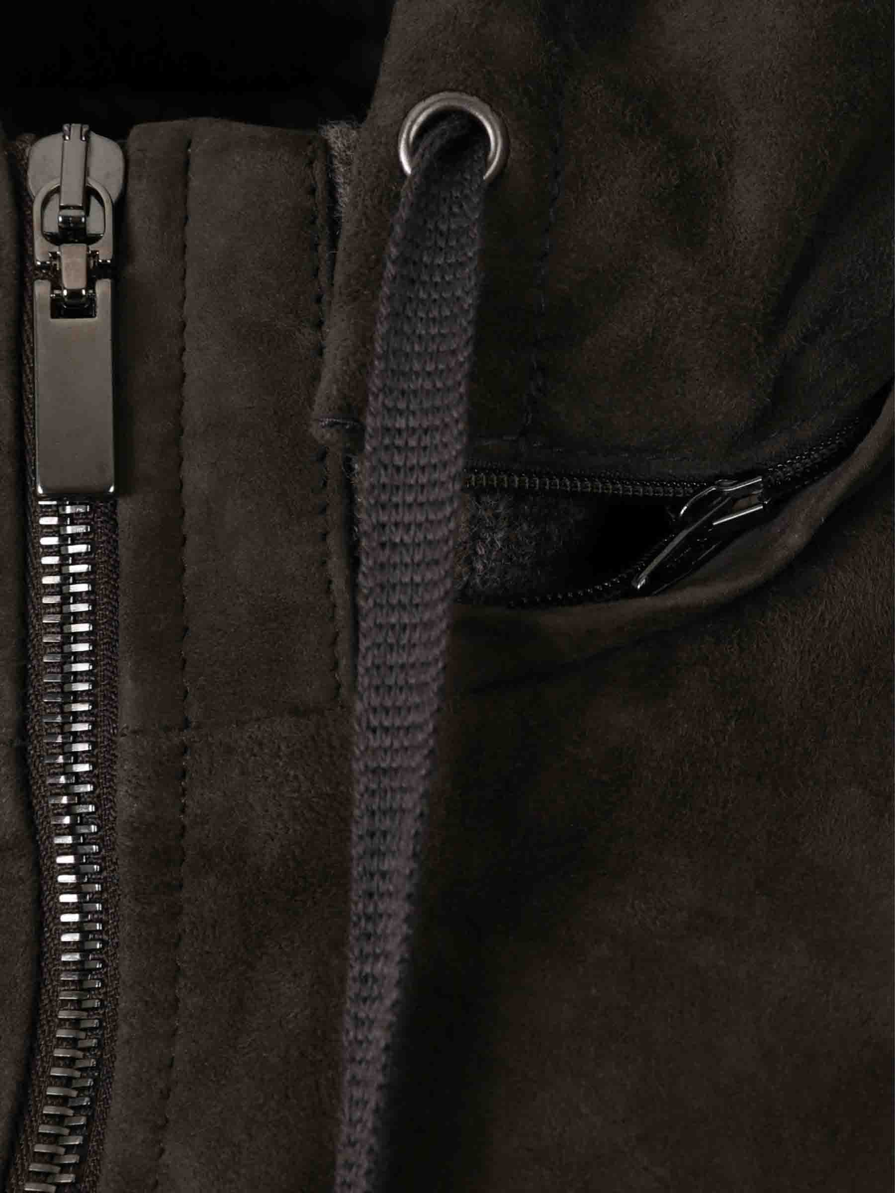 Santa Eulalia Hombre Barcelona Chaqueta Piel Punto color Verde Militar sku 511-000634 01 - Foto 4