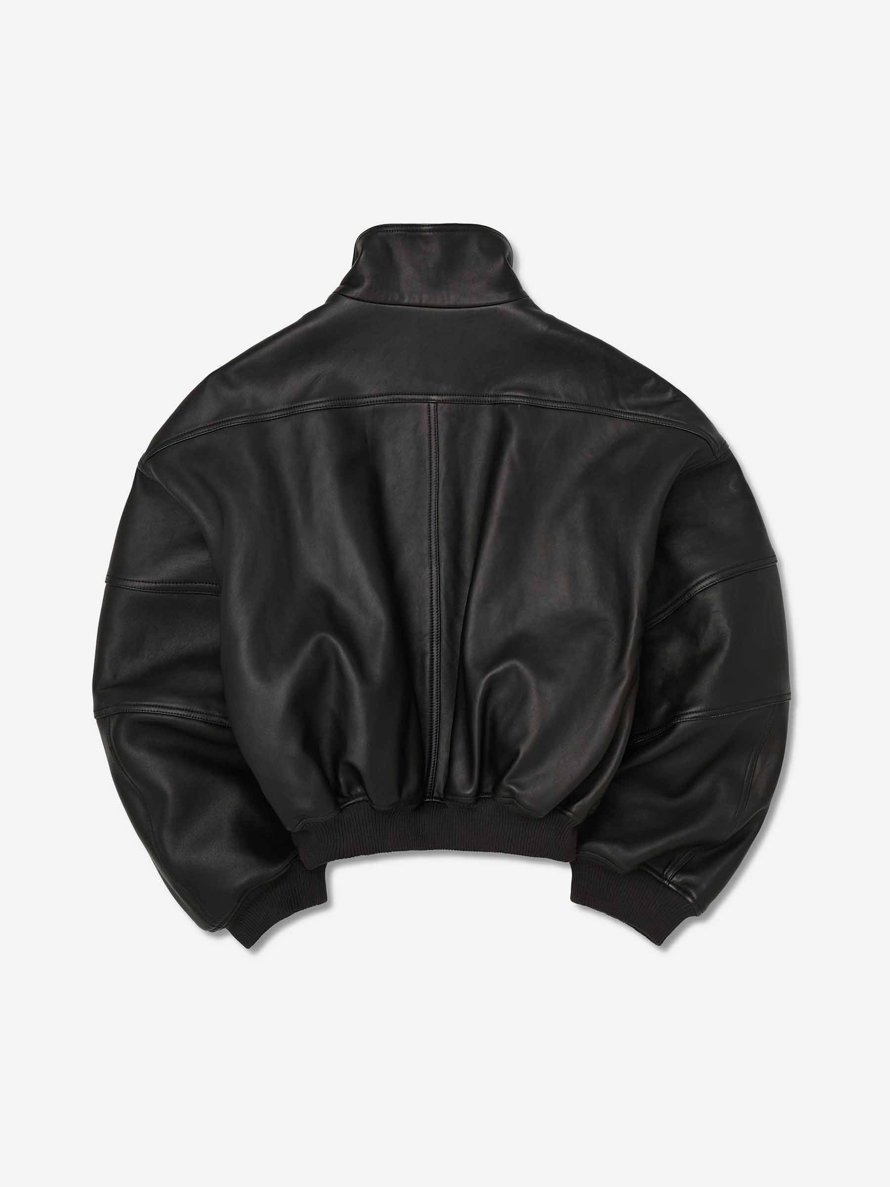 Willy Chavarria Hombre Barcelona Chaqueta Piel Ruff Ride color Negro sku 511-000637 01 - Foto 4