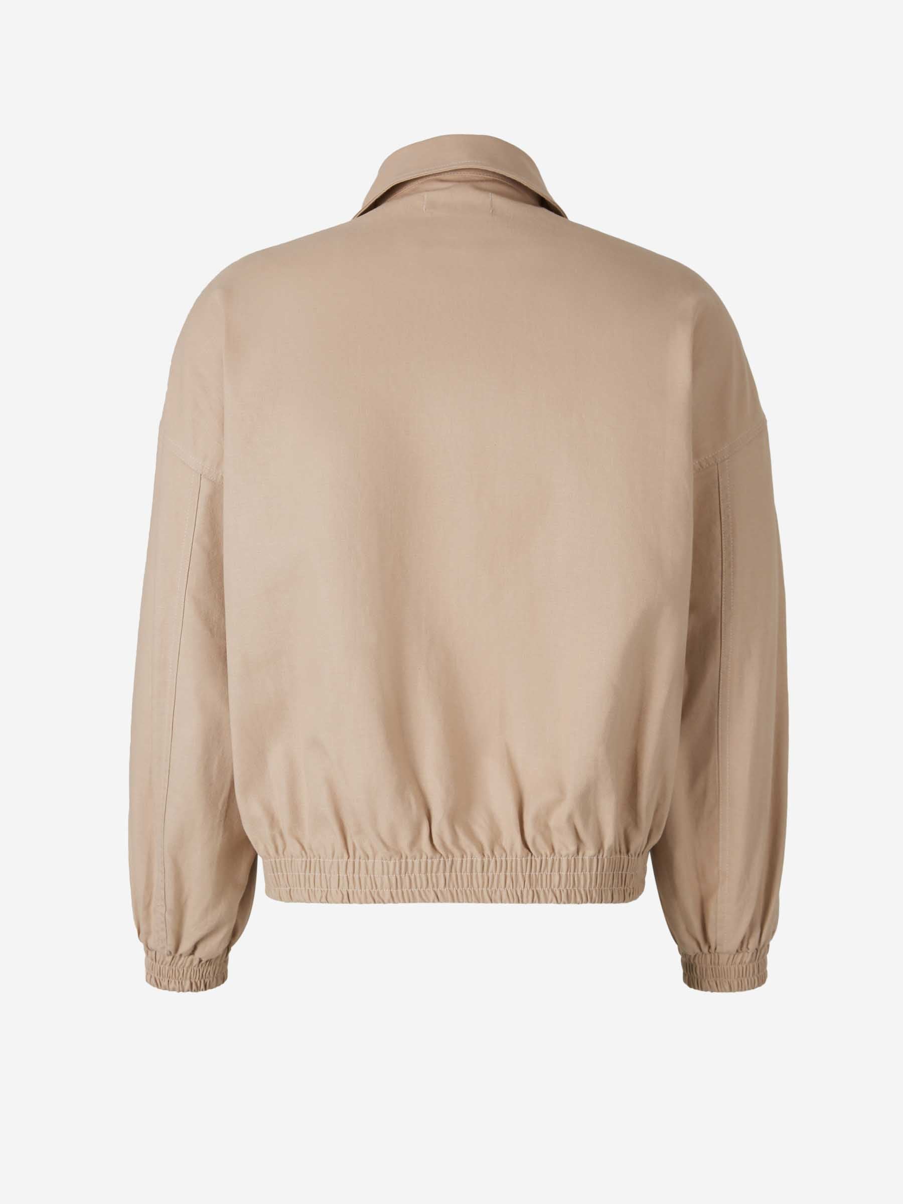 Willy Chavarria Hombre Barcelona Chaqueta Bomber Lisa Órale color Camel sku 512-002417 01 - Foto 2