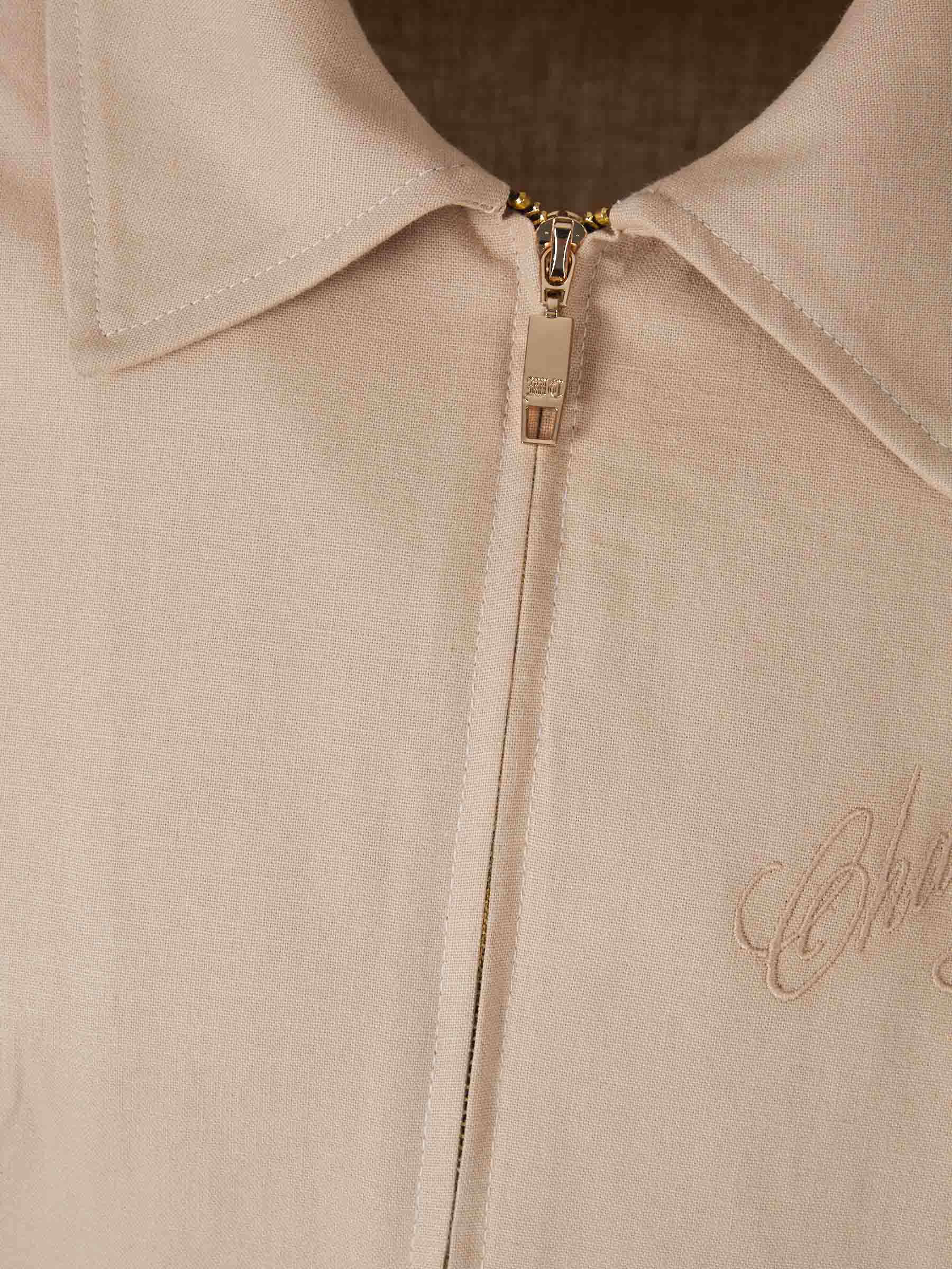 Willy Chavarria Hombre Barcelona Chaqueta Bomber Lisa Órale color Camel sku 512-002417 01 - Foto 3