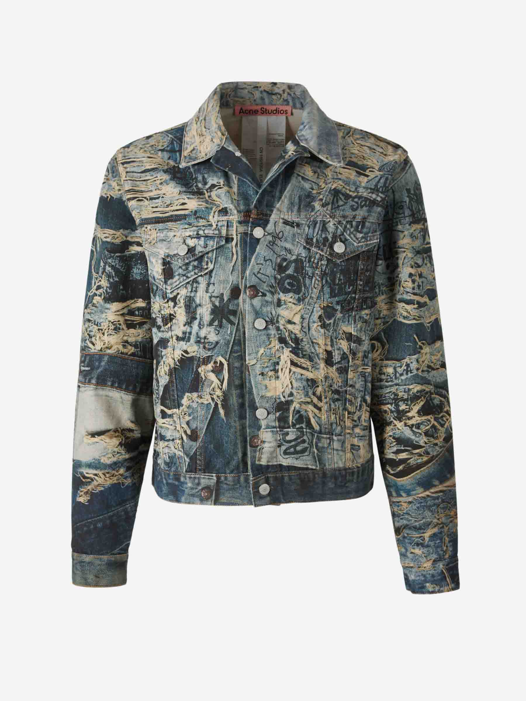 Acne Studios – Printed Denim Jacket Hombre 512-002430 01