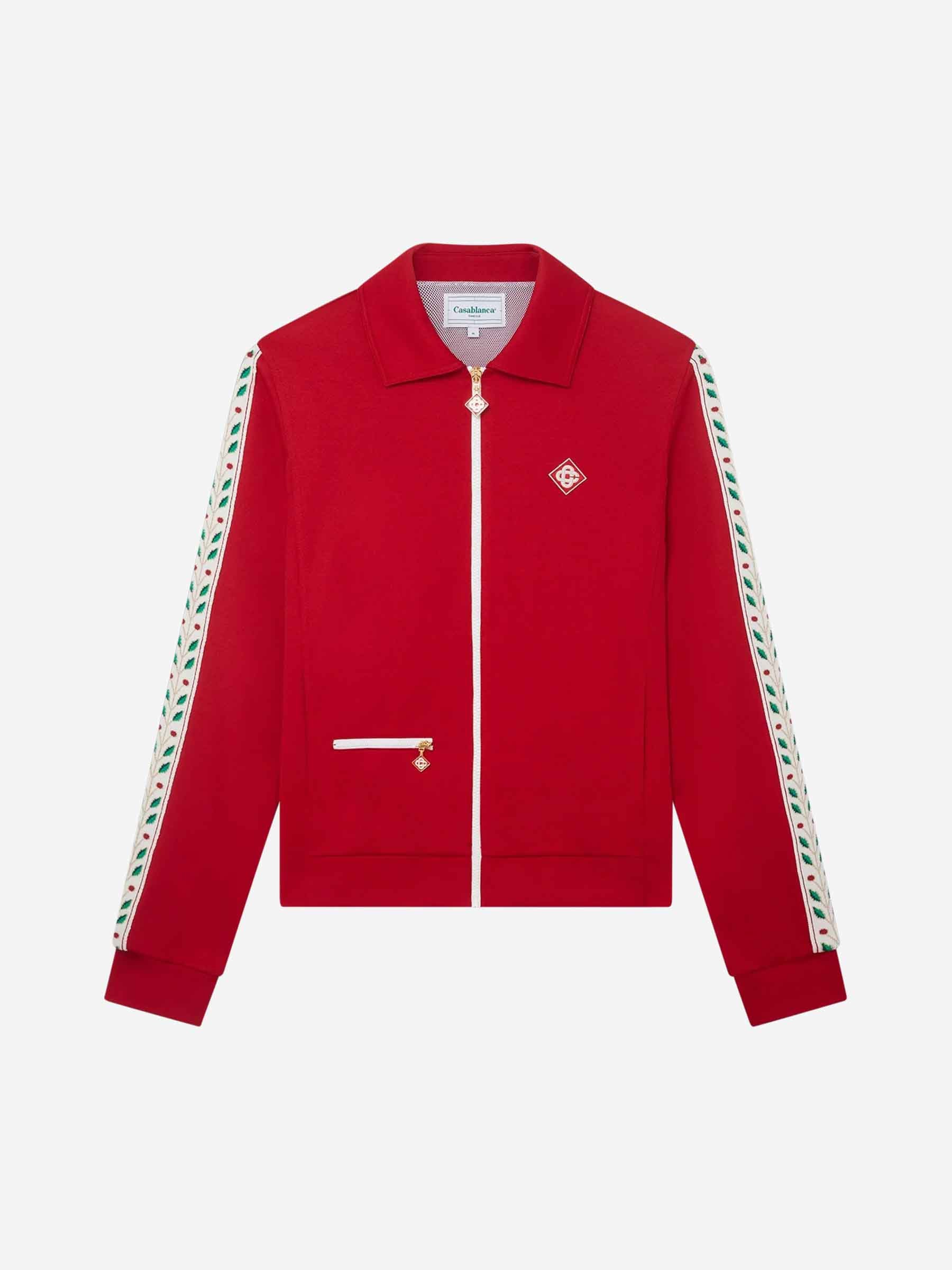 casablancaさん Casablanca Sweat Tennis Mascot à Col Zippé | Blanc | FARFETCH MA