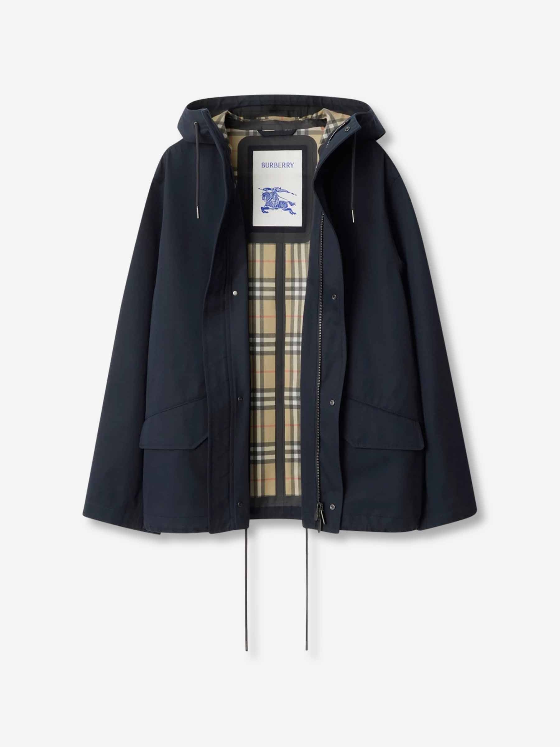 Burberry Hombre Barcelona Gabardina Corta color Azul Marino sku 512-002550 01 - Foto 4