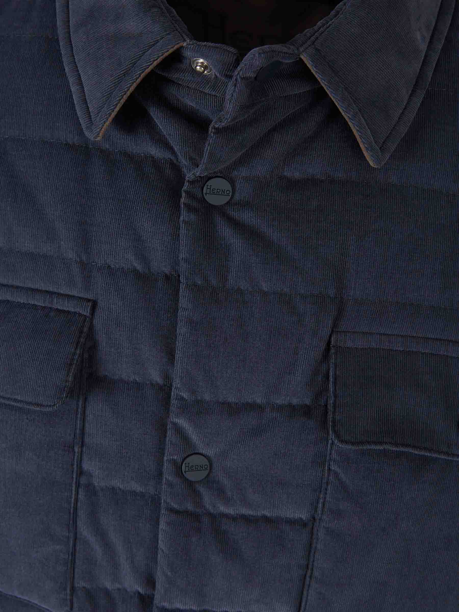 Herno Hombre Barcelona Chaqueta Camisera Acolchada color Azul Marino sku 512-002556 01 - Foto 3